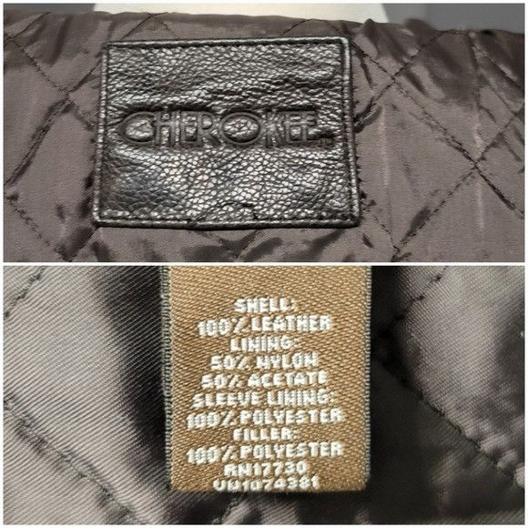 Cherokee Vintage 90s y2k Cherokee Brown Leather Aviator Flyboy Flight Size US S / EU 44-46 / 1 - 5 Thumbnail