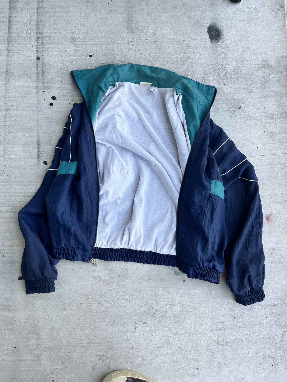 Beverly Hills Polo Club × Vintage Polo BHPC 90s Windbreaker Jacket – Navy/Teal L Size US L / EU 52-54 / 3 - 5 Thumbnail