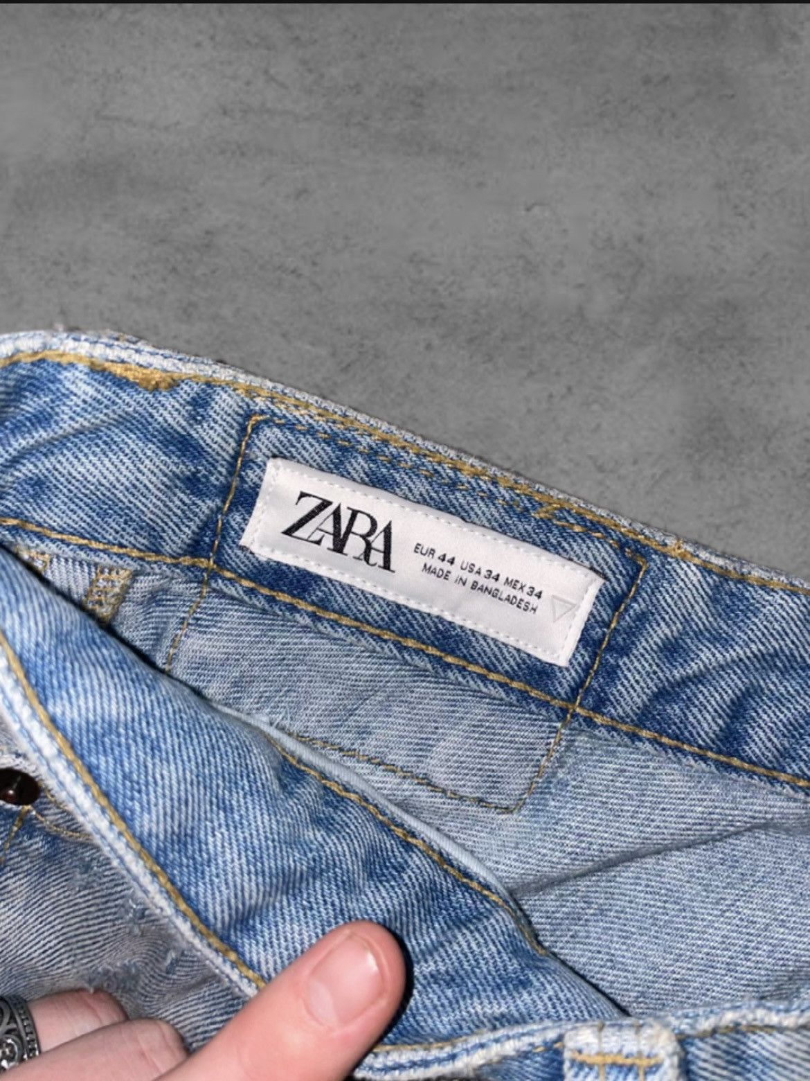 Zara Zara Baggy Jeans Light Blue Wash Size US 34 / EU 50 - 4 Thumbnail
