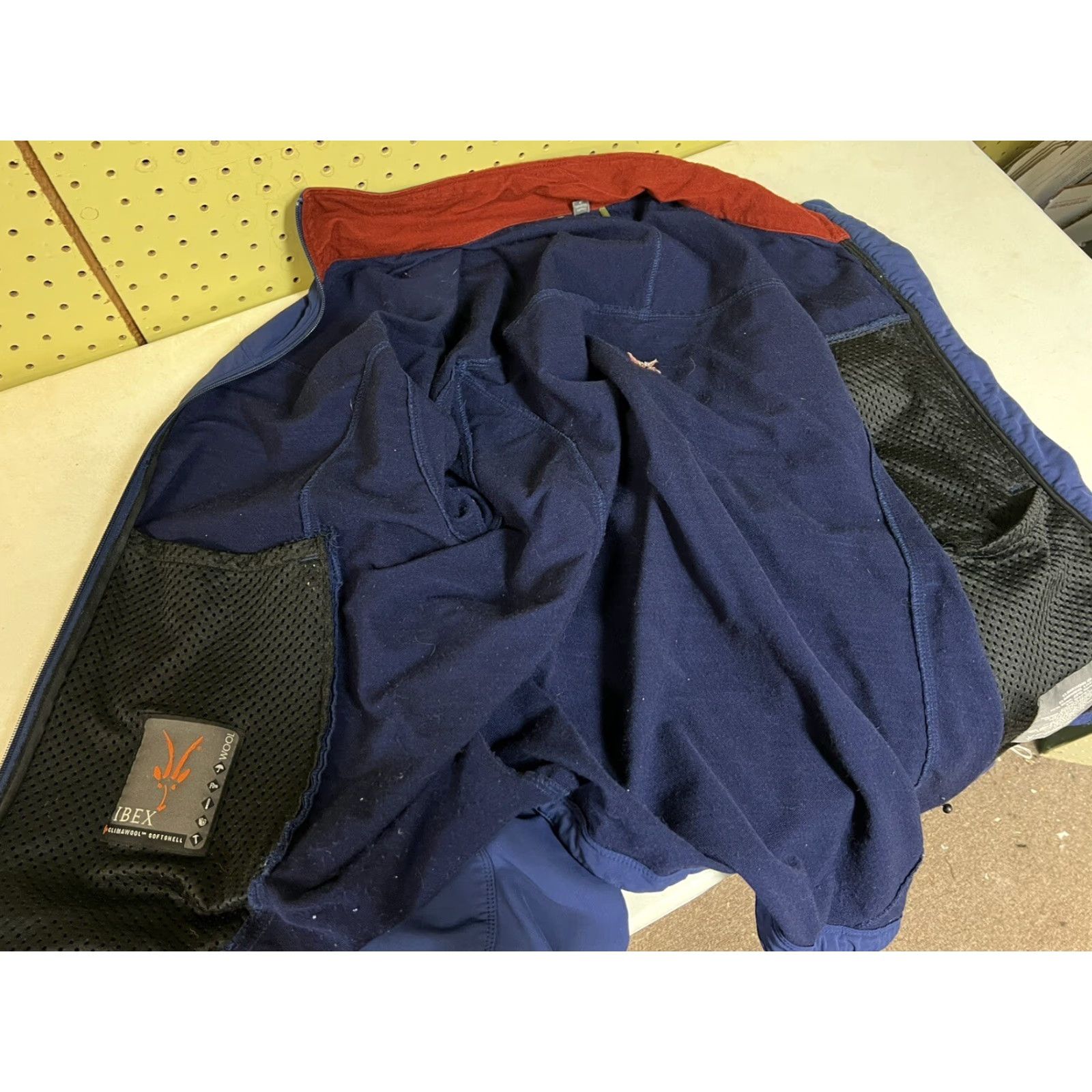 Vintage IBEX Jacket Mens XL Wool Blue Climawool Soft Shell Pockets Outdoor Hiking Carded Windbreaker Size US XL / EU 56 / 4 - 5 Thumbnail