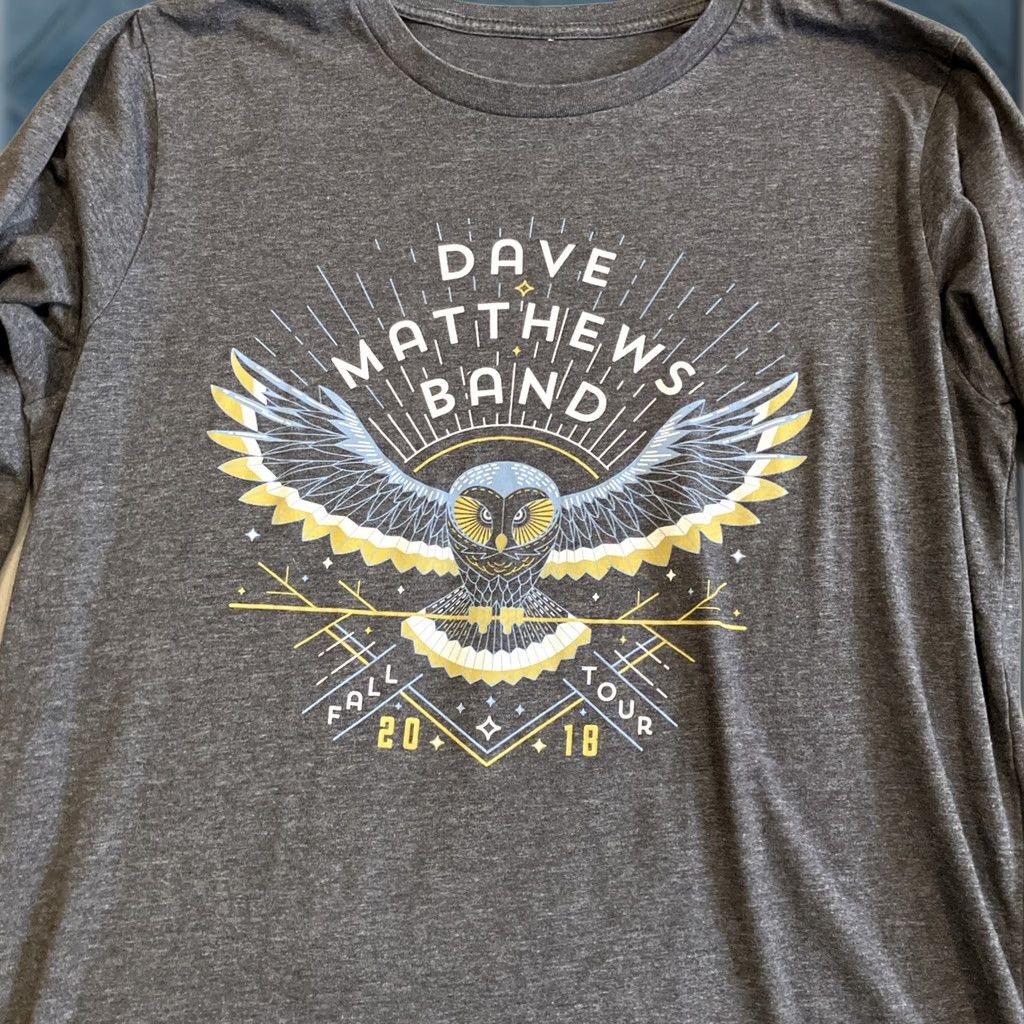 Vintage DAVE MATTHEW BAND 2018 Fall Tour Long Sleeve T Shirt Medium Men's Size US M / EU 48-50 / 2 - 1 Thumbnail