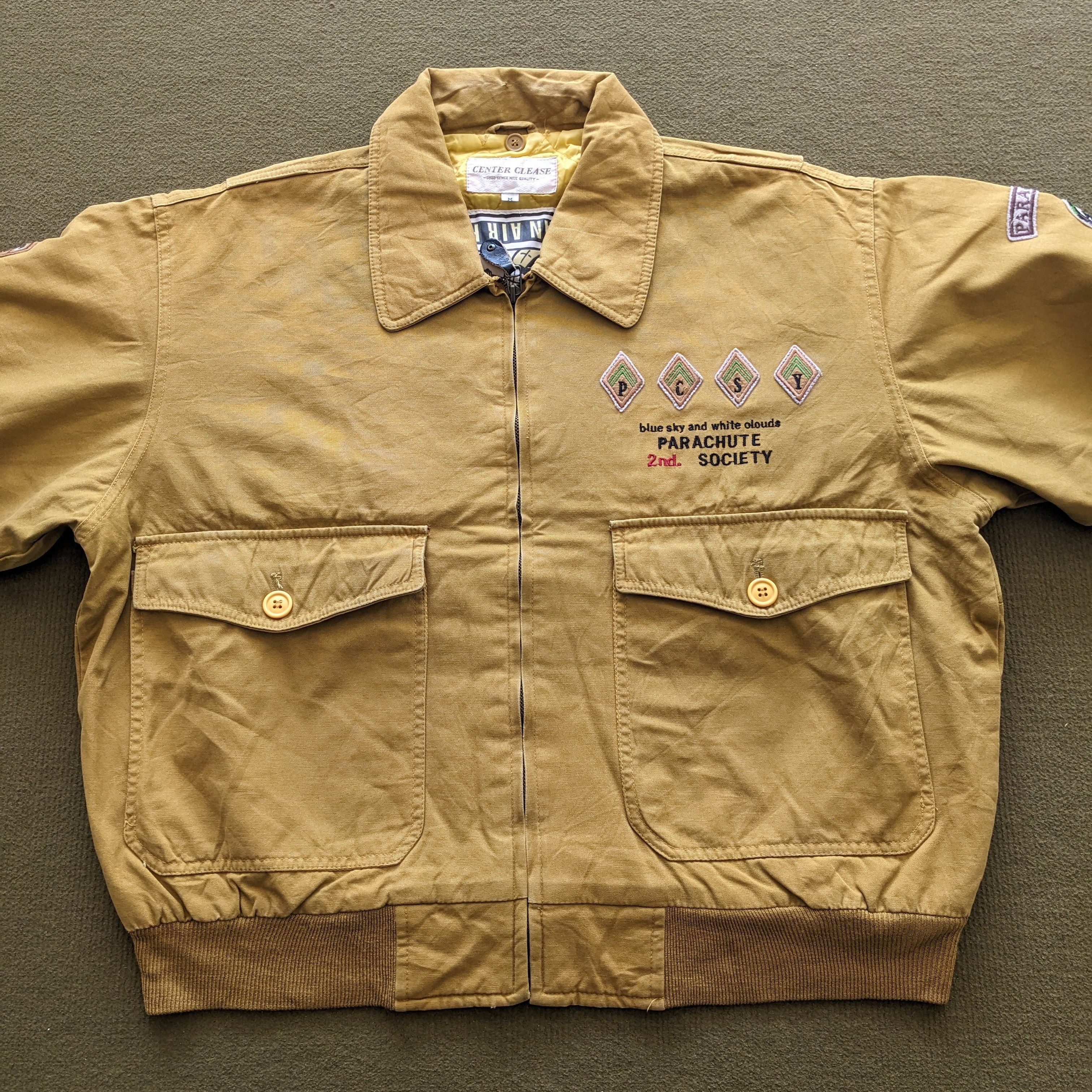 Other Vintage PARACHUTE JUMPING Blue Sky Jacket Size US XL / EU 56 / 4 - 3 Thumbnail