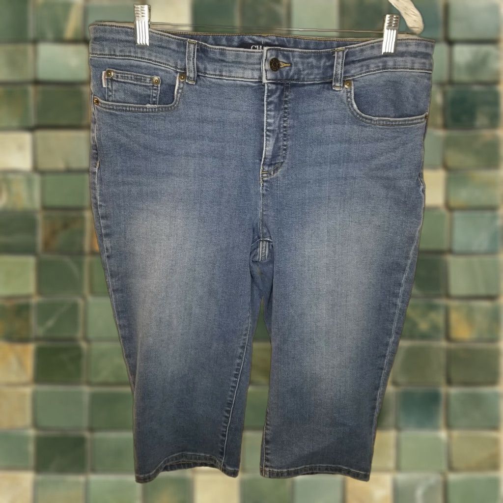 Chaps CHAPS Women's Capris Jeans Blue Size 12 Size 34" / US 12 / IT 48 - 1 Thumbnail