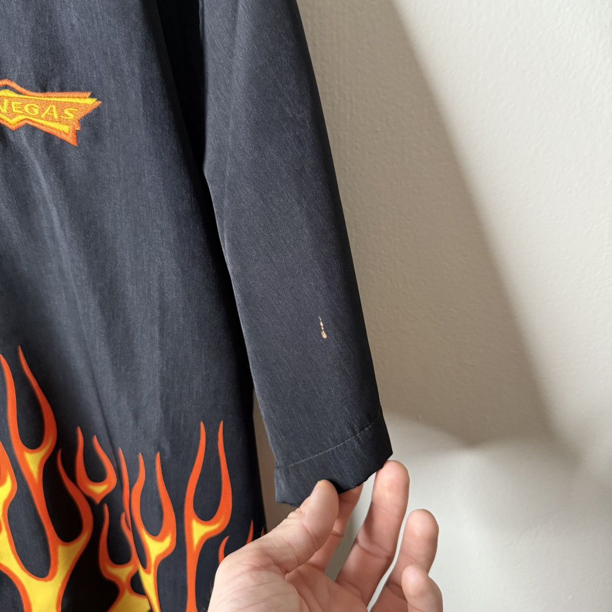 Other Supersaber Flame Shirt Las Vegas Point Zero Black Orange L Size US L / EU 52-54 / 3 - 7 Thumbnail