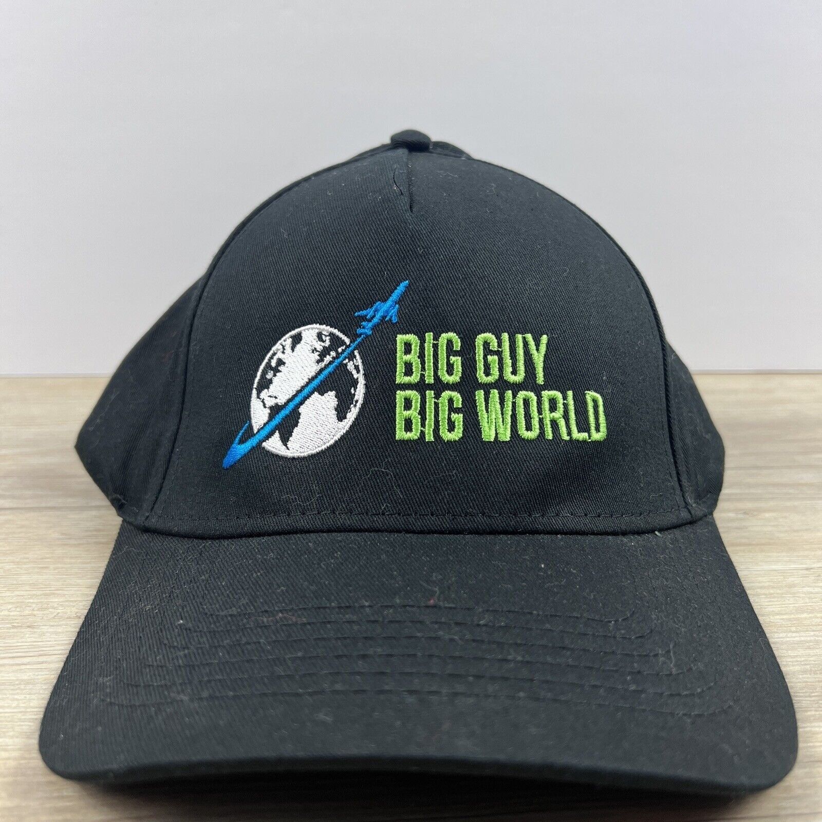 Other Big Guy Big World Hat Snapback Hat Black Adjustable Hat Adul Size ONE SIZE - 5 Thumbnail