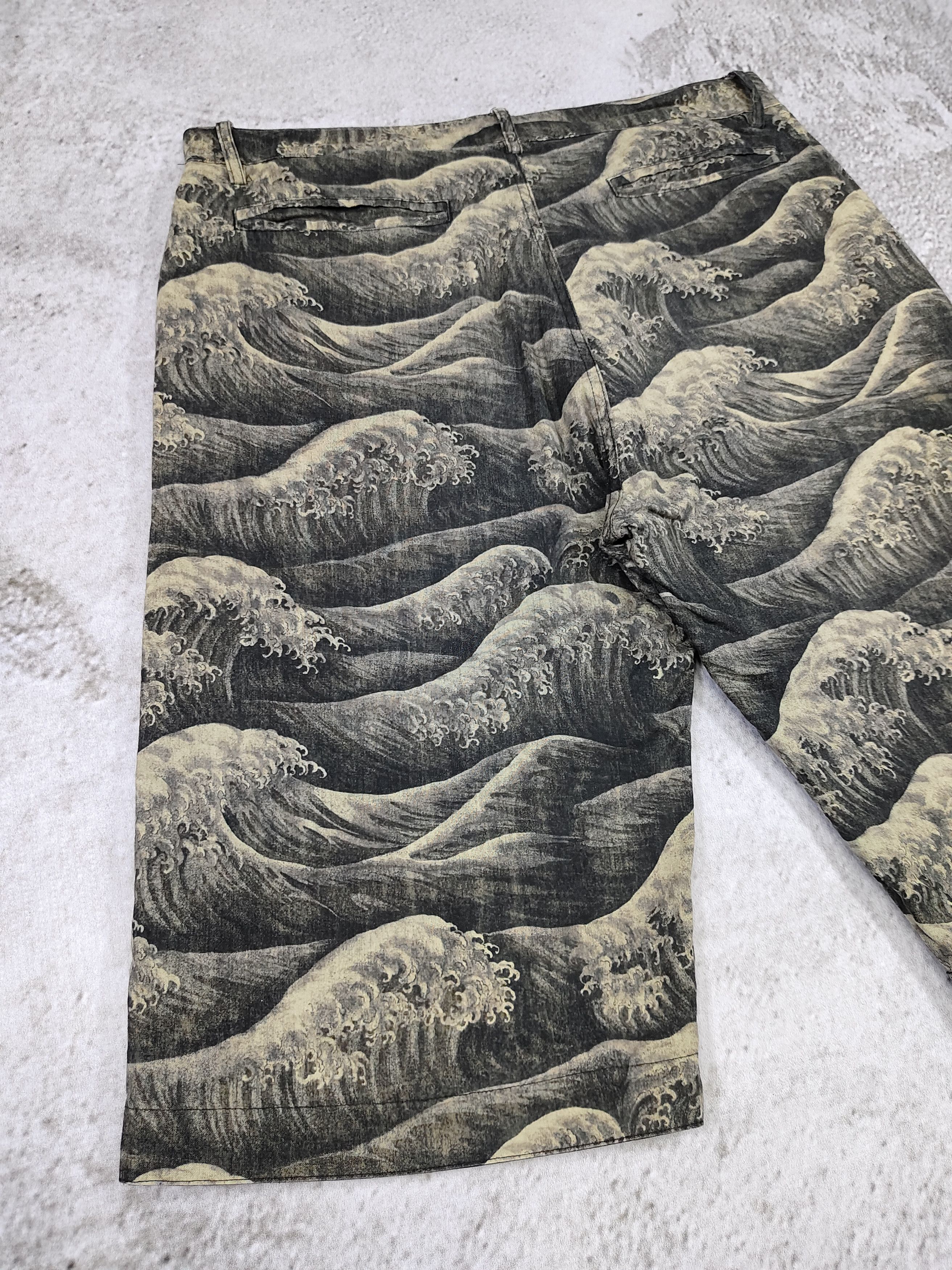 Eternal 🇯🇵 Eternal "The Great Waves off Kanagawa" Reversibel Pants Size US 34 / EU 50 - 7 Thumbnail