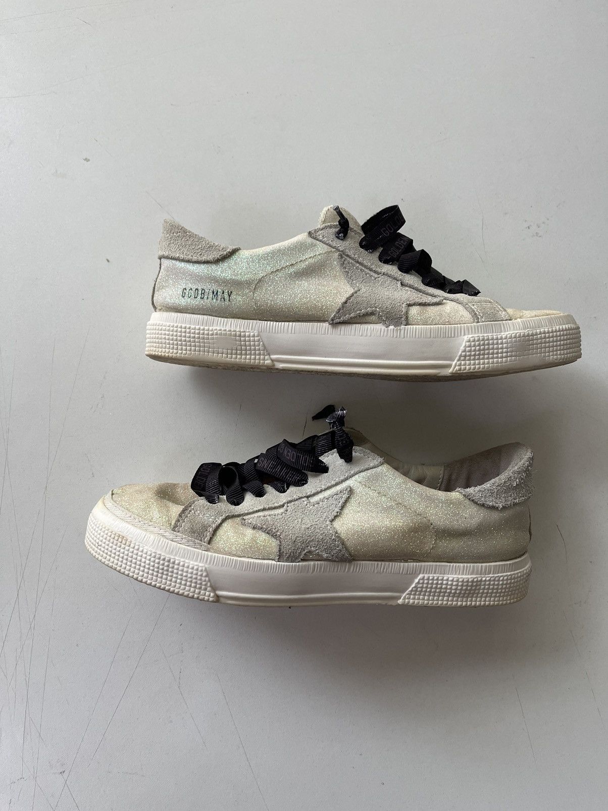 Designer × Golden Goose Golden Goose May leather suede sneakers Size US 6 / IT 36 - 1 Thumbnail