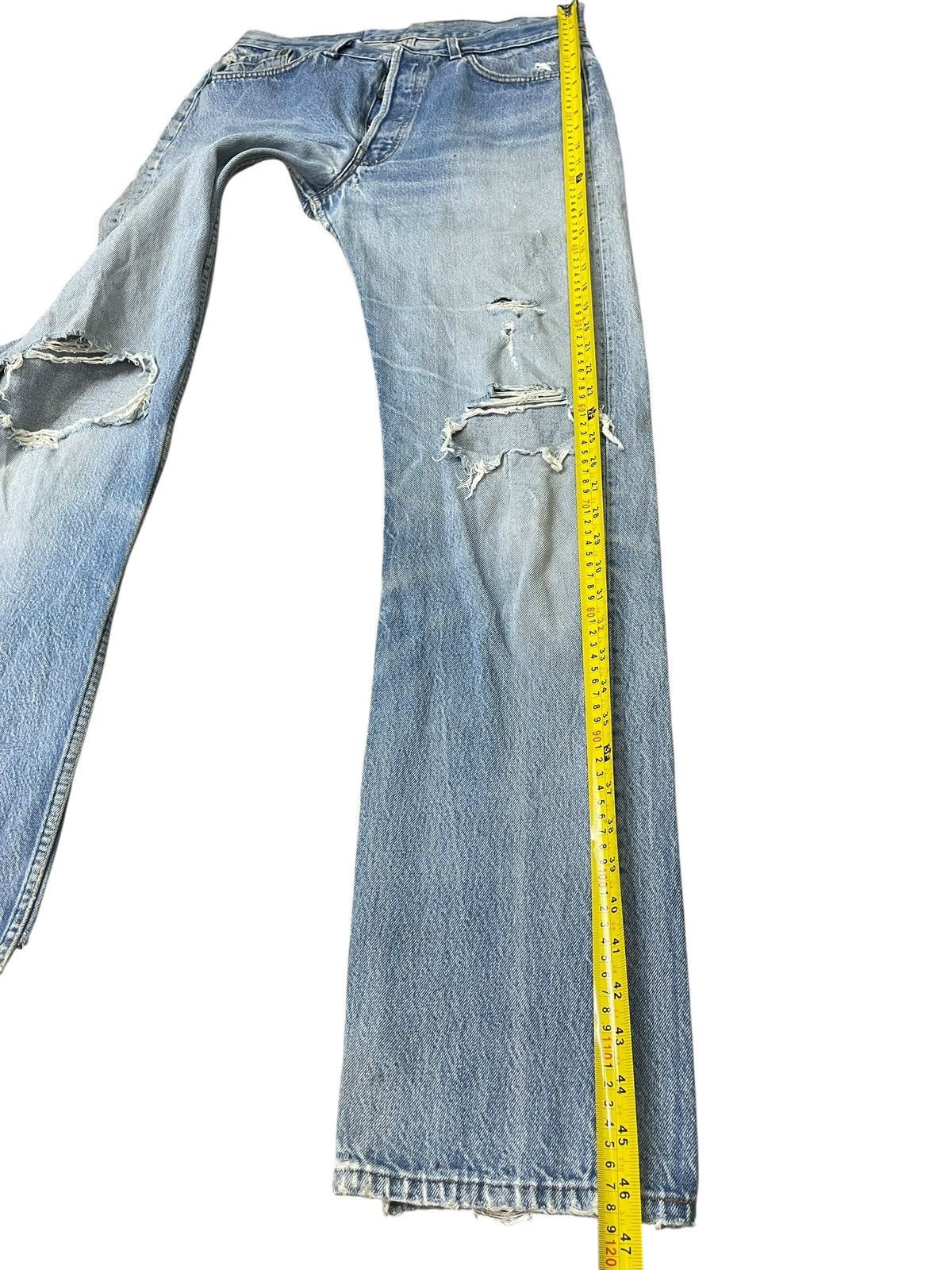 Levi's Vintage Levis 501 Jeans Faded Distressed Streetwear Size US 34 / EU 50 - 12 Thumbnail