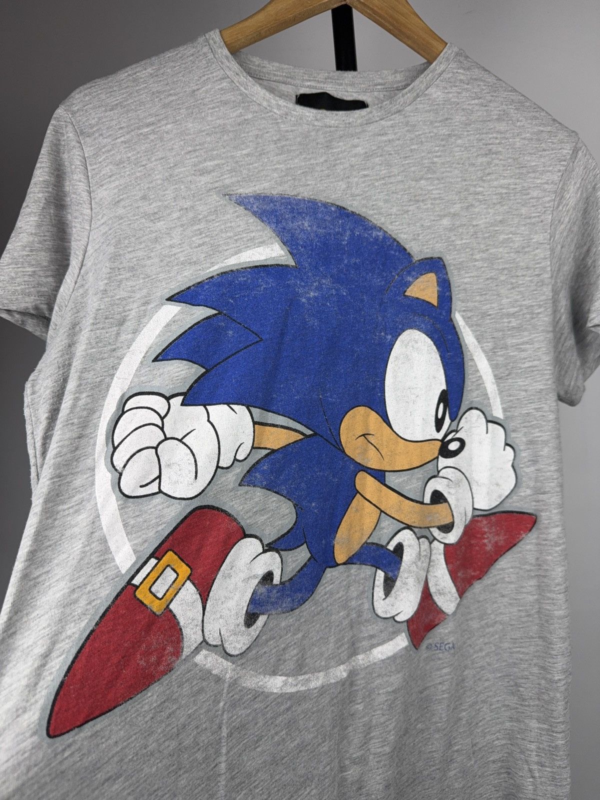 Vintage 2010s Sonic the Hedgehog Sega Graphic T-Shirt Grey Size M Size US M / EU 48-50 / 2 - 3 Thumbnail