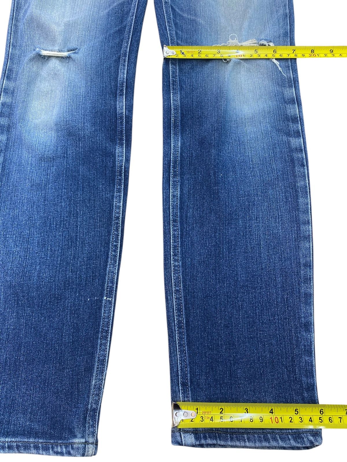 Edwin Edwin Faded Wash Ripped Style Soft Jeans Size US 31 - 8 Thumbnail