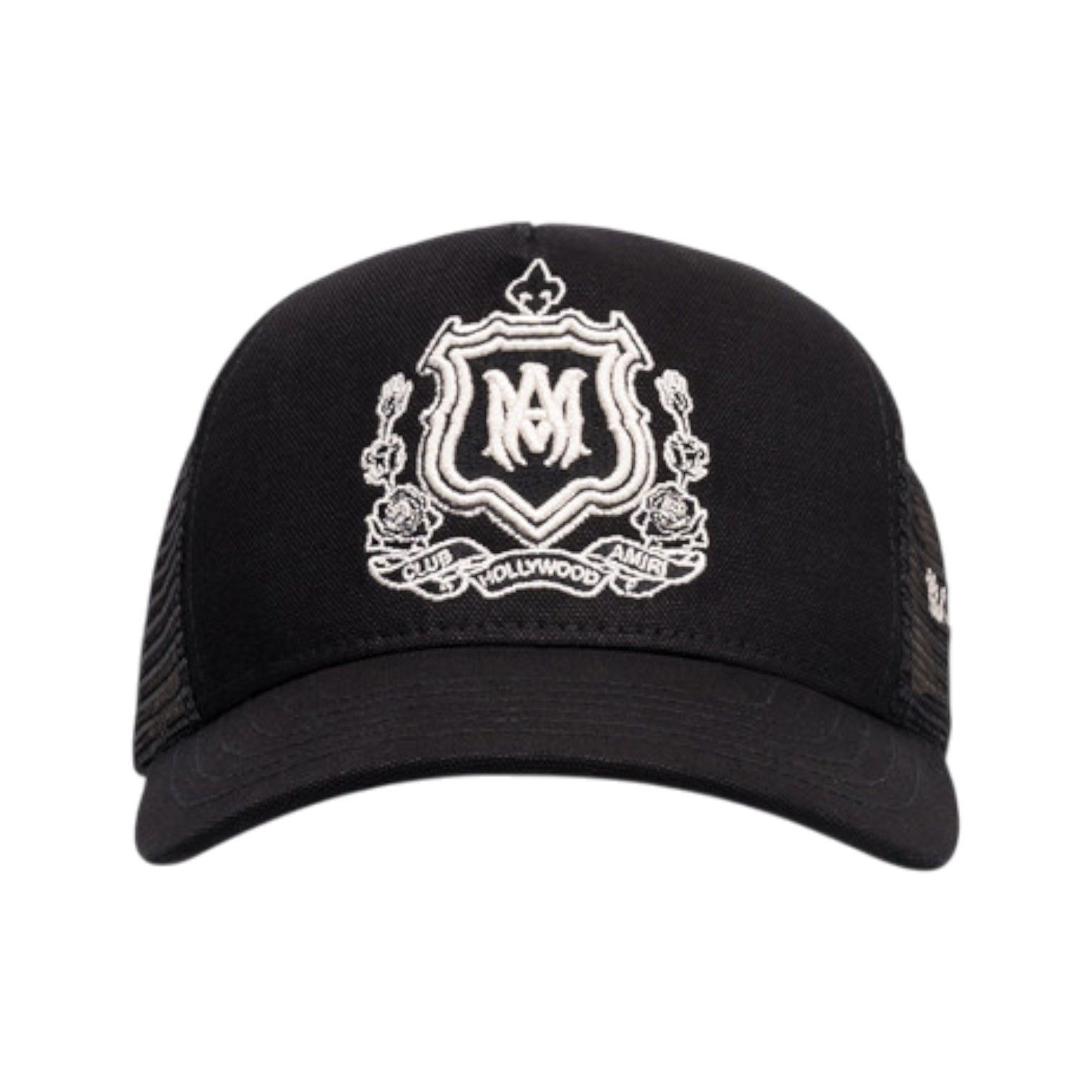 Amiri Amiri 'MA Crest' Black Trucker Hat Size ONE SIZE - 1 Preview