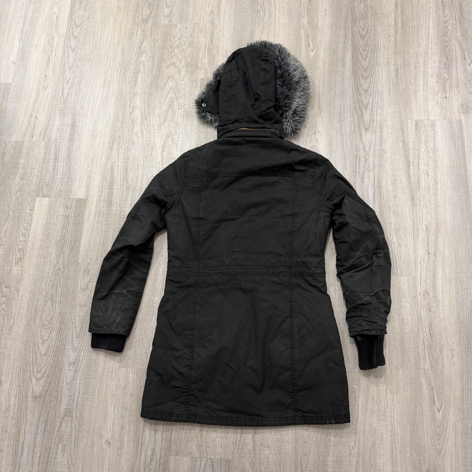 Barbour Barbour Brenin Parka Jacket Women's 8 Black Hooded Wax Size M / US 6-8 / IT 42-44 - 14 Thumbnail