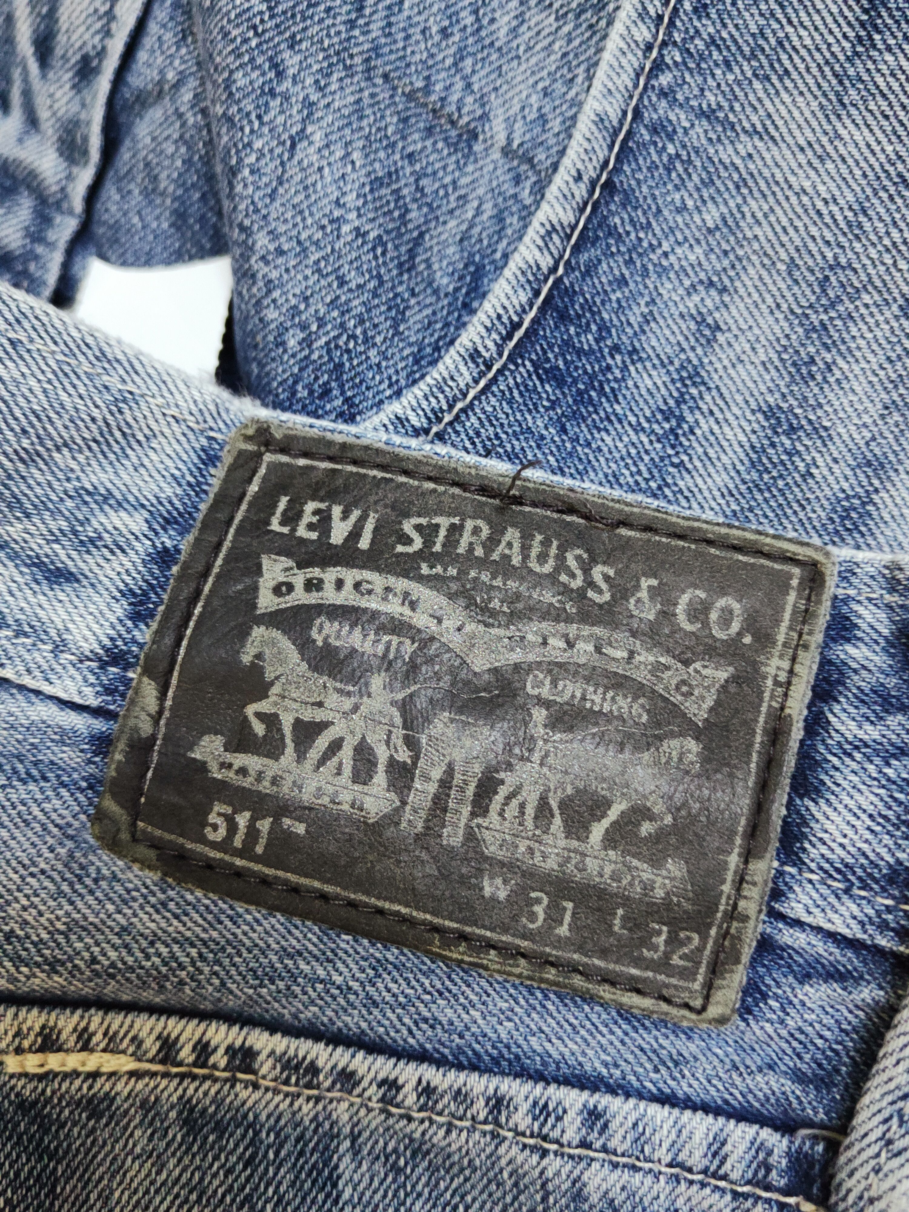 Levi's 511 Levi's Blue Distressed Ripped Jeans #S2710 Size US 31 - 14 Thumbnail