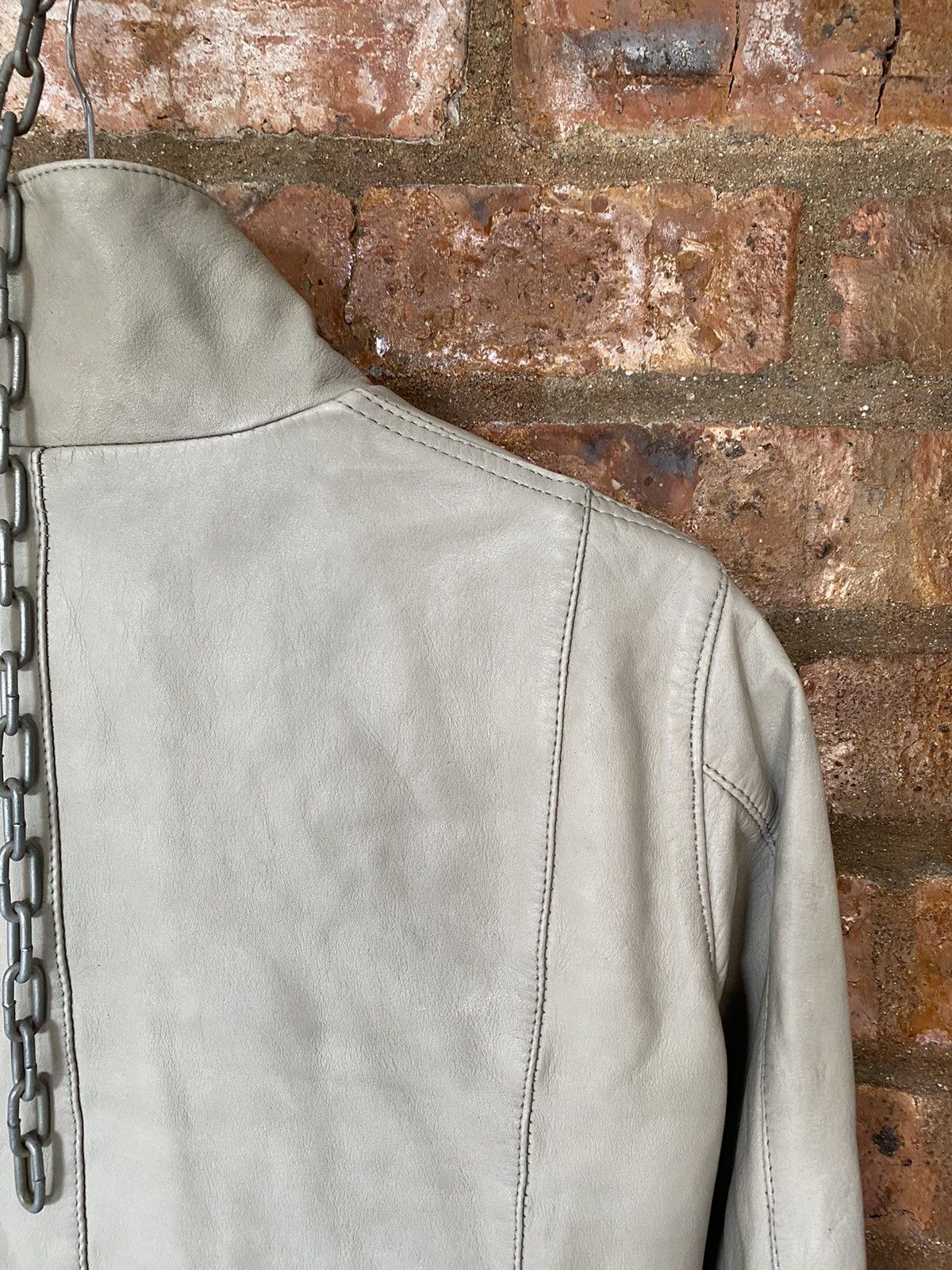 Isamu Katayama Backlash 2000s Shama Leather Paneled Rider Jacket Size M / US 6-8 / IT 42-44 - 12 Thumbnail