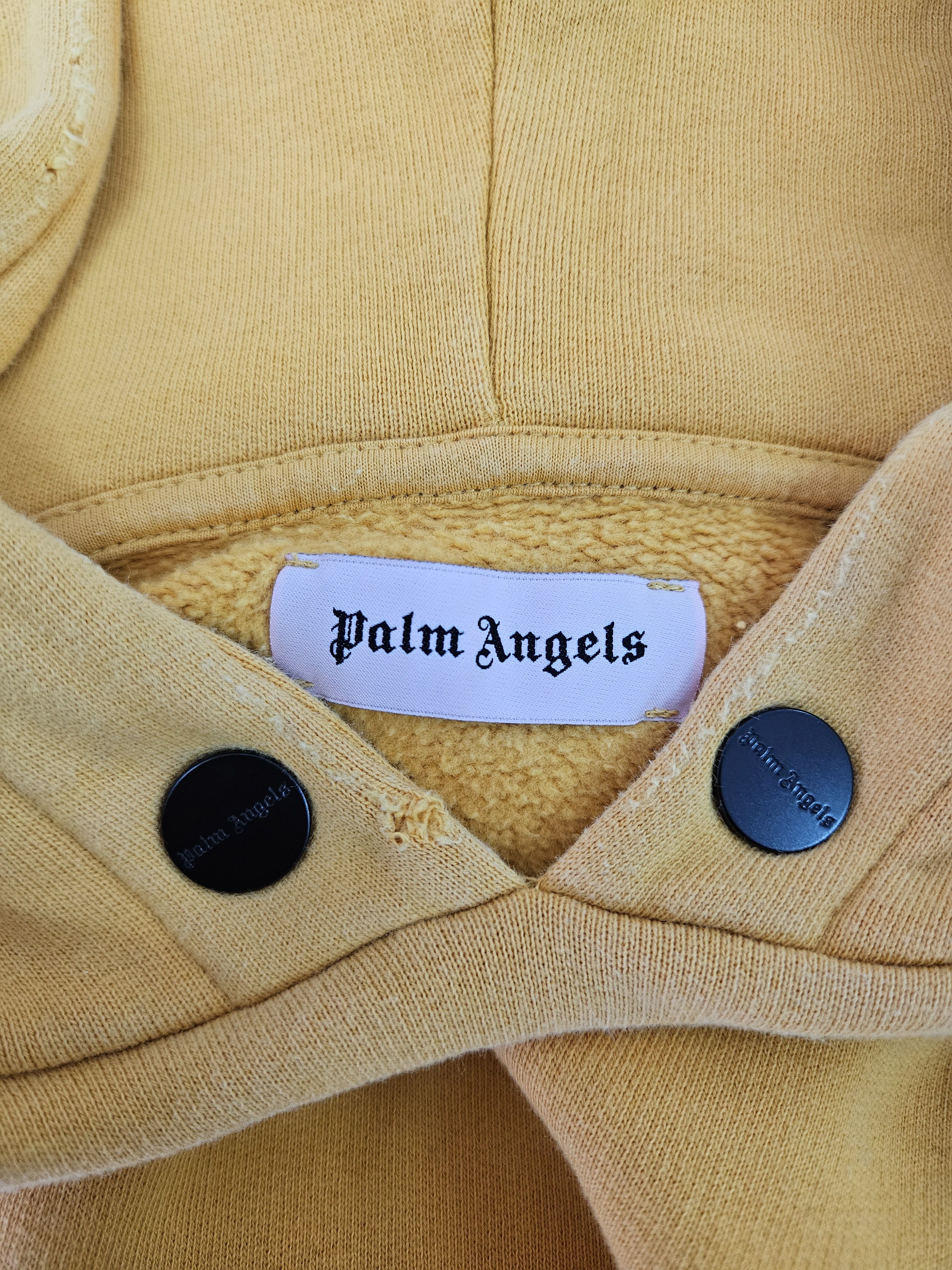 Palm Angels Palm Angels Mustard Yellow "LEGALIZE IT" Slogan Hoodie Size US M / EU 48-50 / 2 - 9 Thumbnail