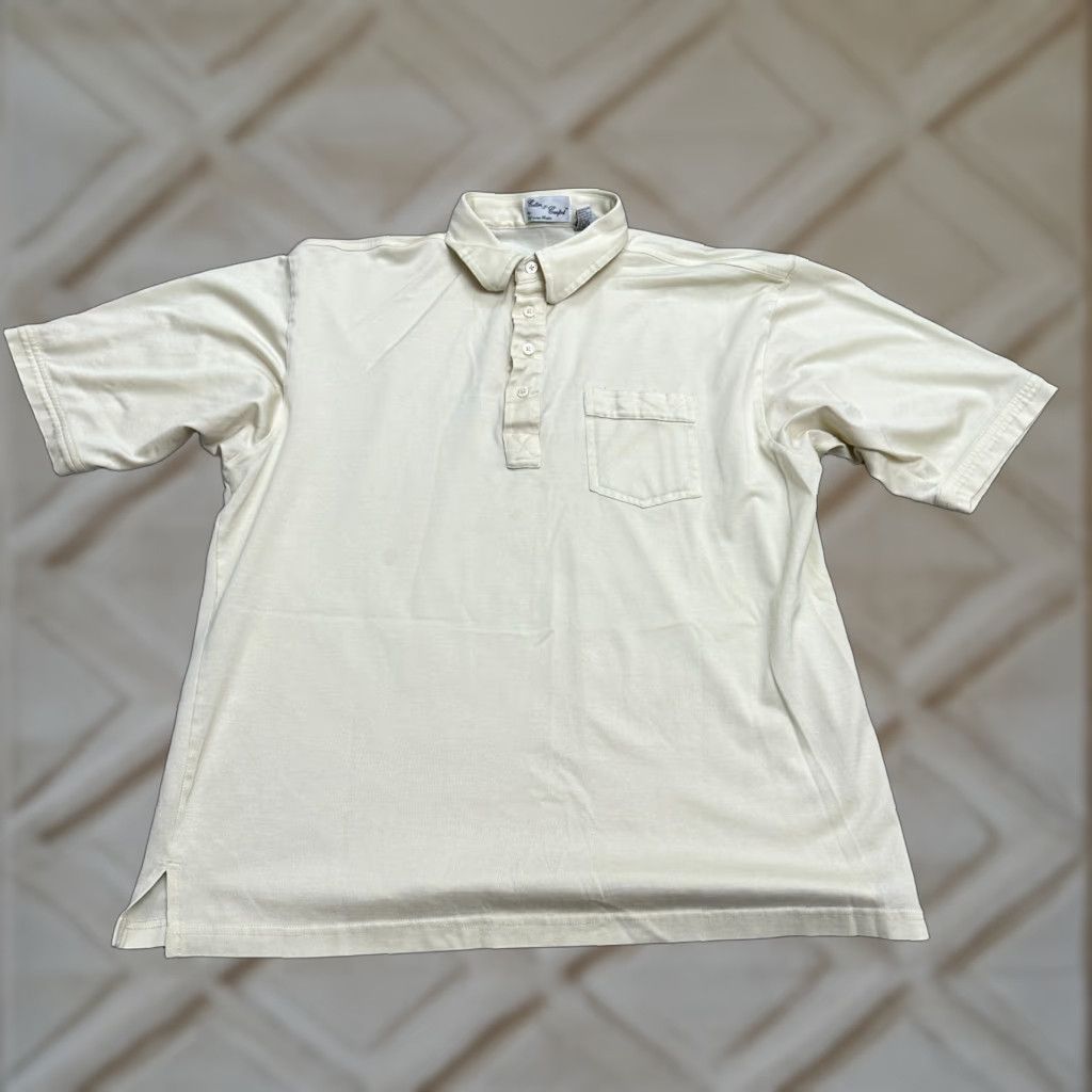 Vintage VINTAGE Winner Mate Cotton & Comfort Polo Shirt Mens L Yellow Casual Top Size US L / EU 52-54 / 3 - 1 Thumbnail