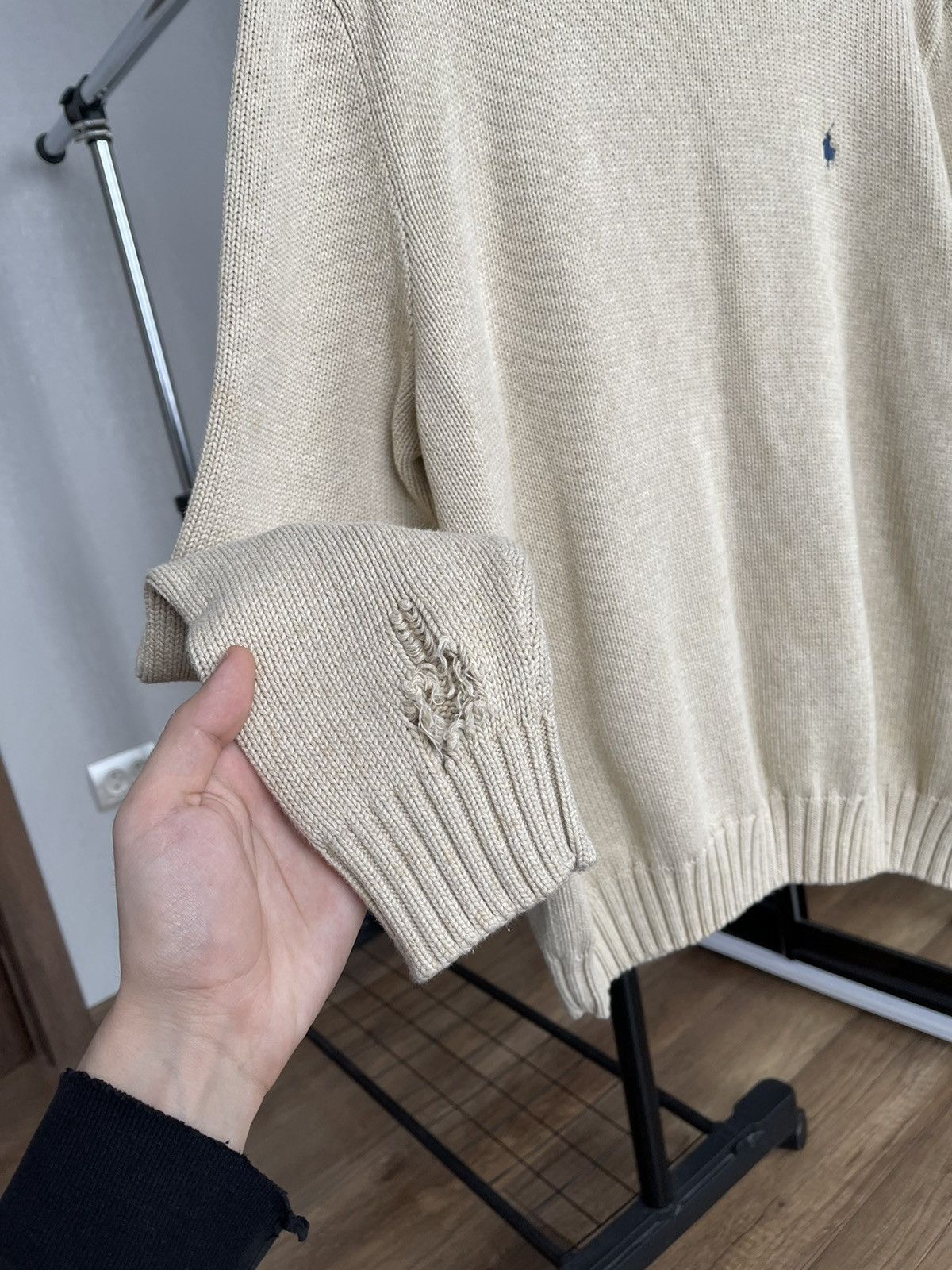 Ralph Lauren Ralph Lauren Polo RL Vintage Knit Sweater 90s Distressed Size US XL / EU 56 / 4 - 12 Thumbnail