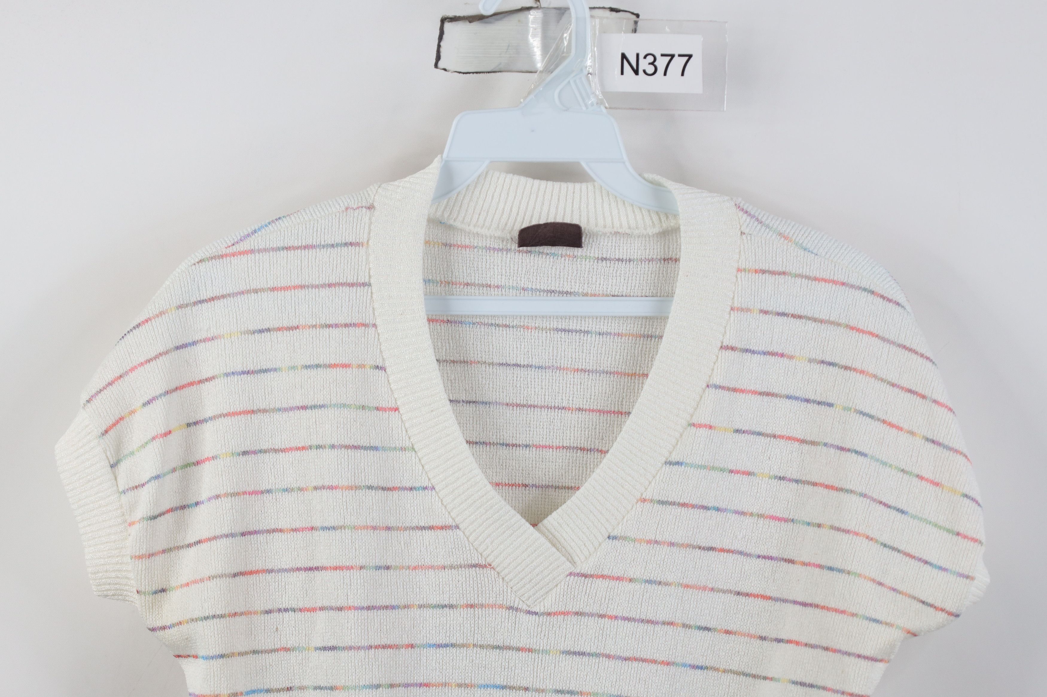 Vintage Vintage 80s 90s Streetwear Rainbow Striped Knit Sweater USA Size XS / US 0-2 / IT 36-38 - 2 Thumbnail