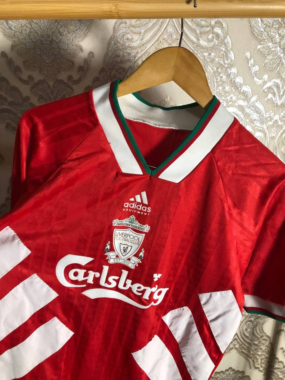 Vintage ADIDAS EQUIPMENT FC LIVERPOOL ENGLAND SOCCER JERSEY Y2K 90s Size US L / EU 52-54 / 3 - 2 Thumbnail