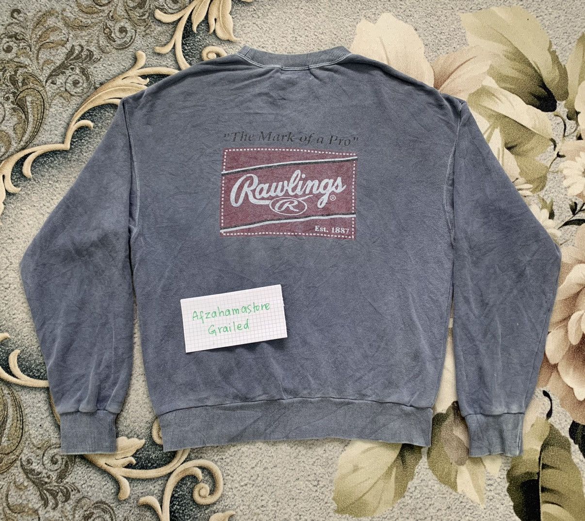 Sports Specialties × Vintage Vtg Big Logo Printed Rawlings Sweatshirt Size US M / EU 48-50 / 2 - 1 Thumbnail