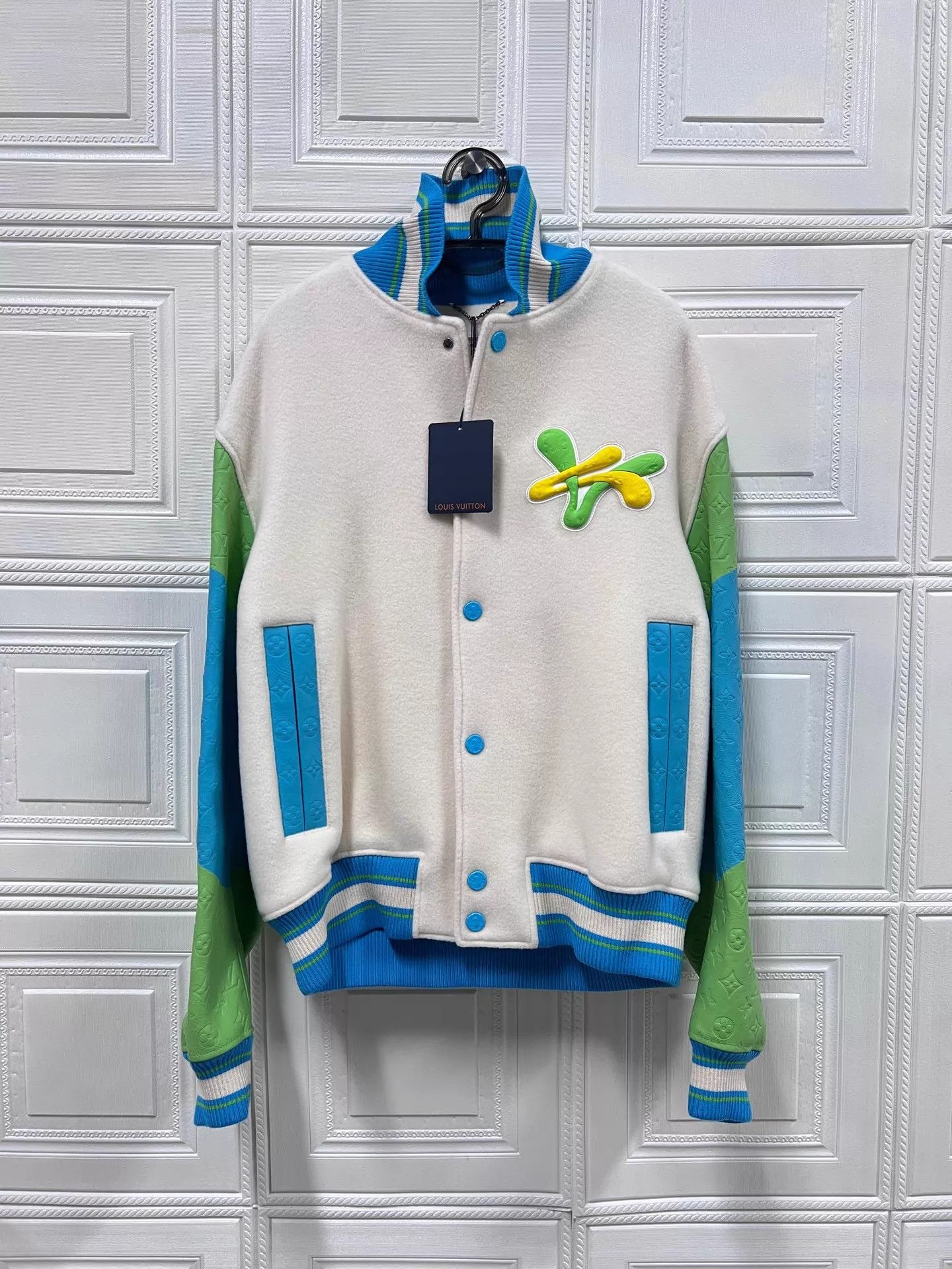 Louis Vuitton LV Cartoon Duck Monogram Baseball Jacket 52 D61501 Size US L / EU 52-54 / 3 - 1 Thumbnail