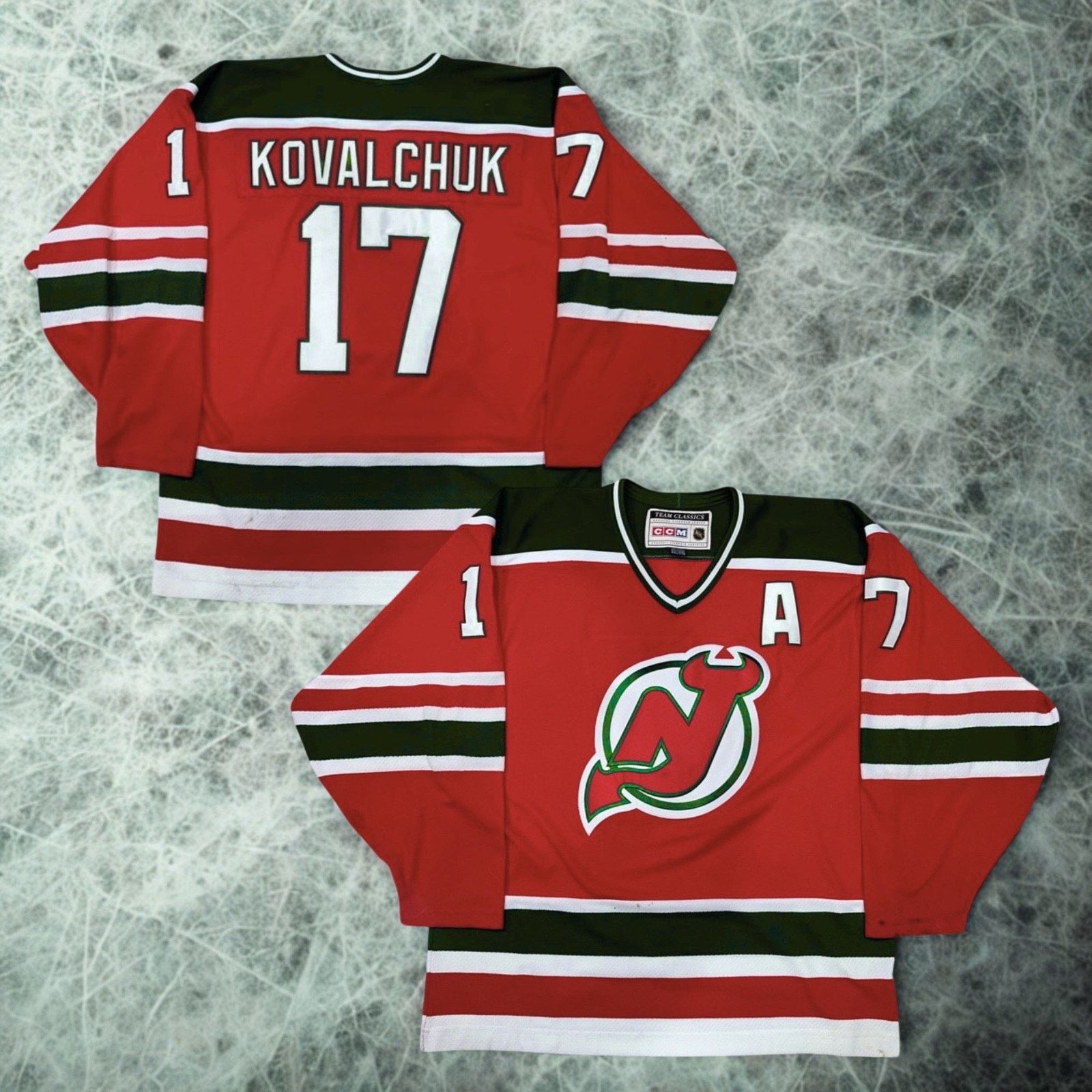 Ccm New Jersey Devils Ilya Kovalchuk CCM NHL Jersey 2XL Retro Size US XXL / EU 58 / 5 - 3 Thumbnail