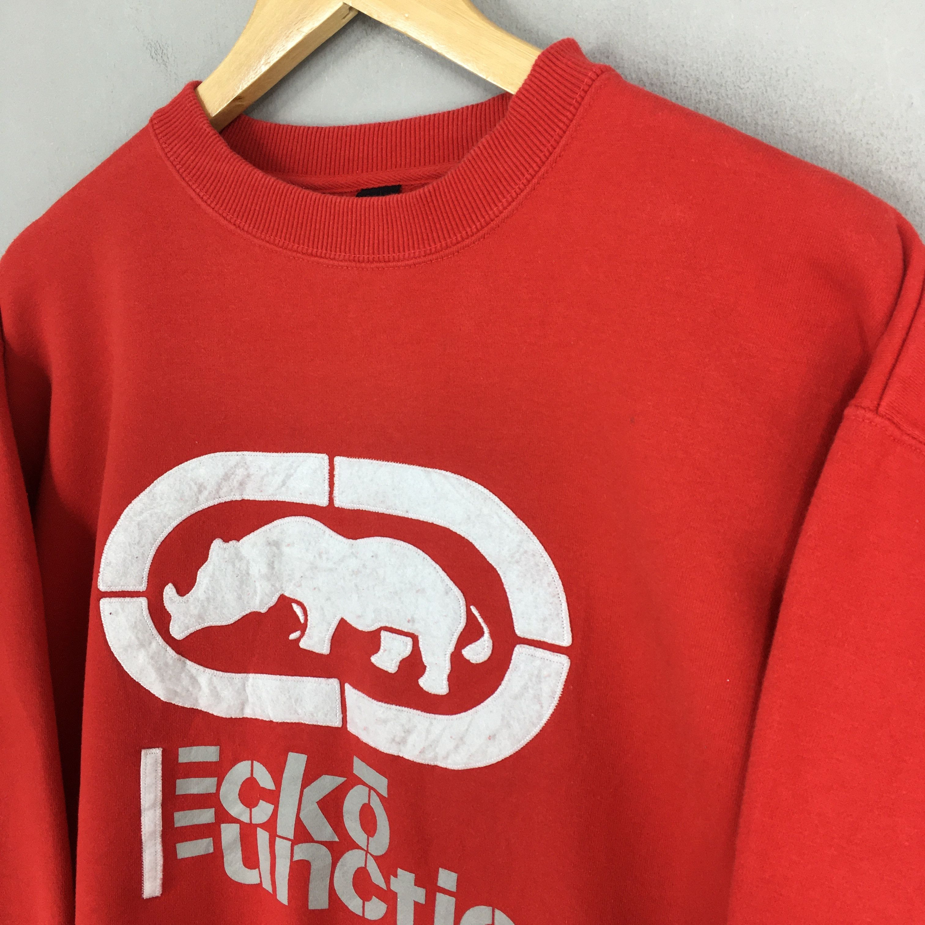 Ecko Unltd. × Vintage Vintage Ecko Function Red Sweatshirt Medium Size US M / EU 48-50 / 2 - 3 Thumbnail