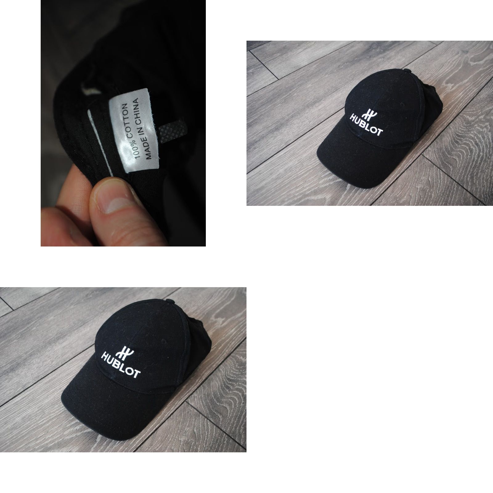 Hublot Hublot Black Baseball Cap Hat Adjustable Cotton One Size Mens Hat Cap OS Black Logo Size ONE SIZE - 8 Thumbnail