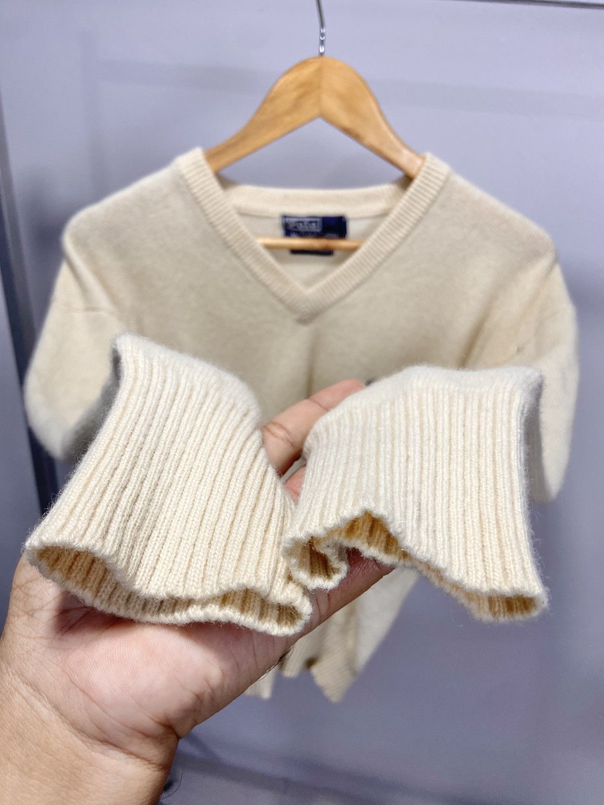 Homespun Knitwear × Polo Ralph Lauren × Vintage Vintage Polo Ralph Lauren Lambs Wool sweater Size US M / EU 48-50 / 2 - 3 Thumbnail