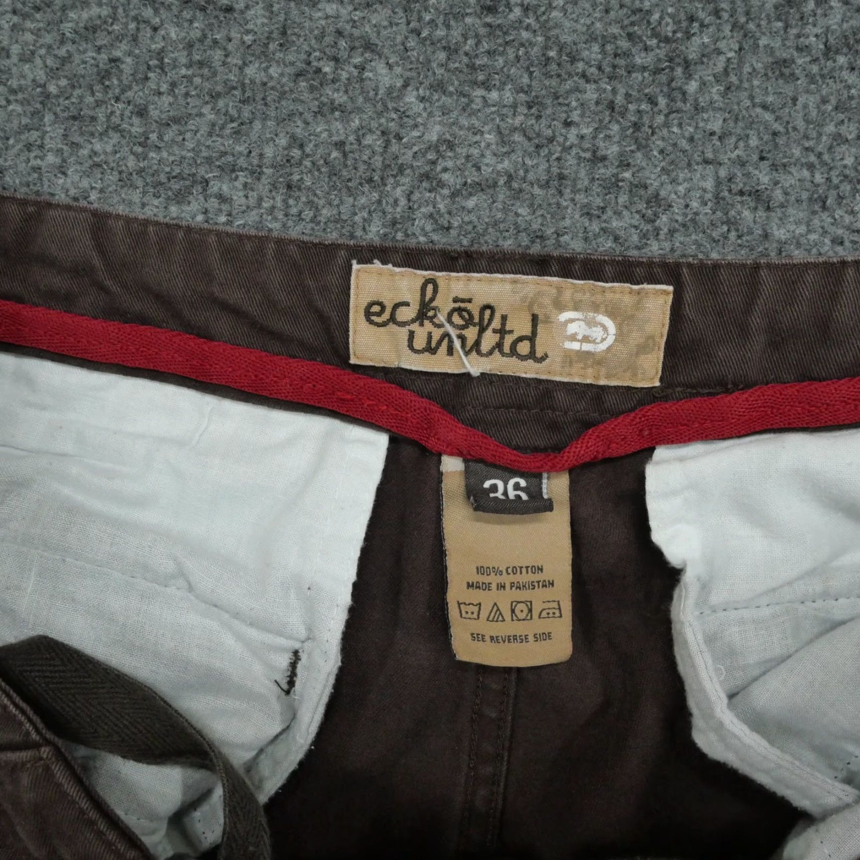 Ecko Unltd. VINTAGE Ecko Unltd Shorts Mens 36 Brown Cargo Baggy Distressed Y2K Size US 38 / EU 54 - 5 Thumbnail
