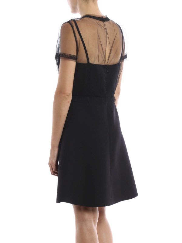 Valentino o1y0326 Mini Dress in Black Size M / US 6-8 / IT 42-44 - 3 Thumbnail