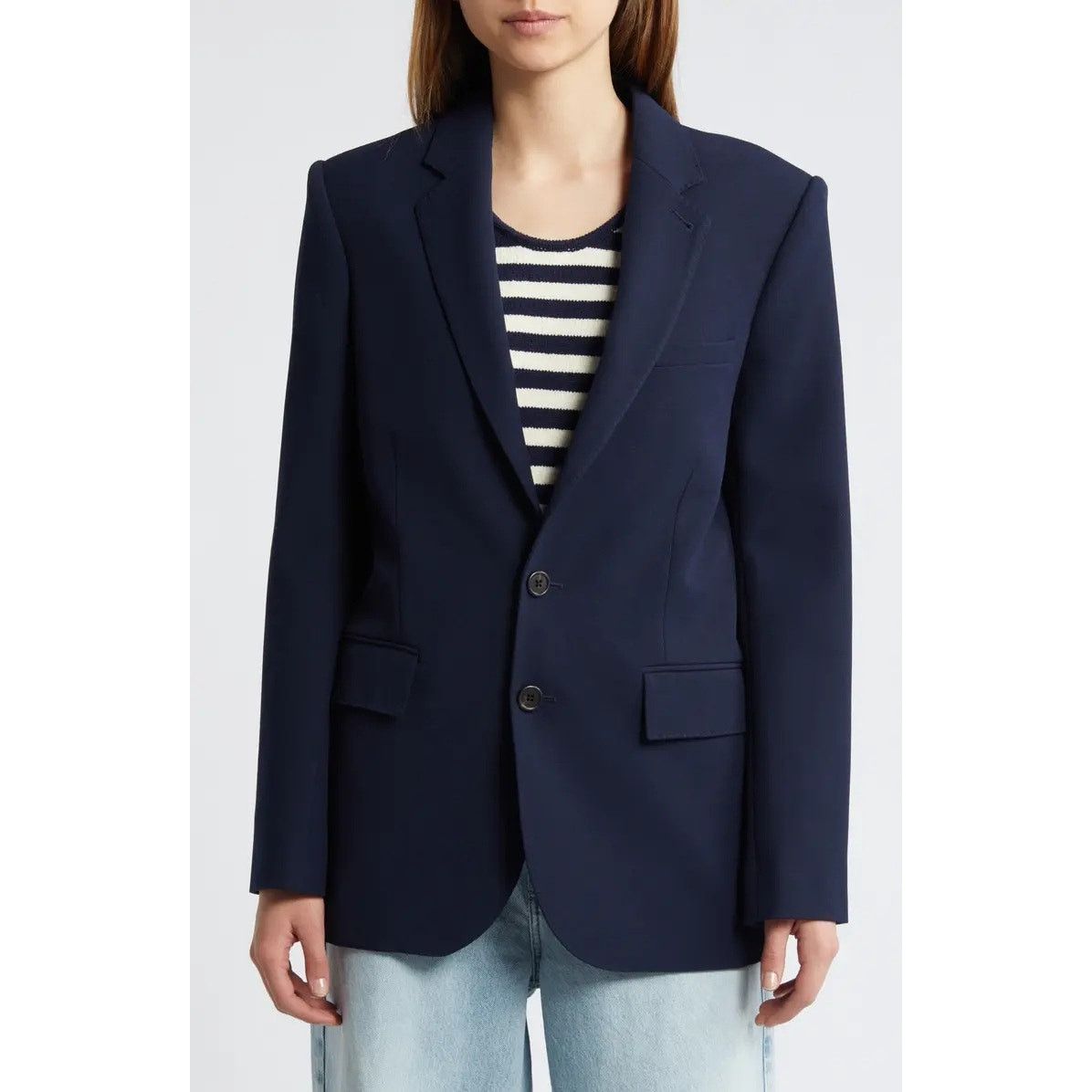 Frame FRAME Everyday Blazer in Navy Size 4 Size S / US 4 / IT 40 - 3 Thumbnail