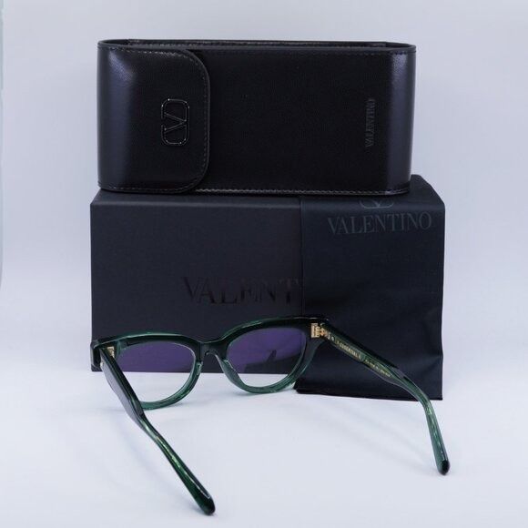 Valentino Valentino V-ESSENTIAL II VLX-124B Eyeglasses Green 50mm Size ONE SIZE - 8 Thumbnail