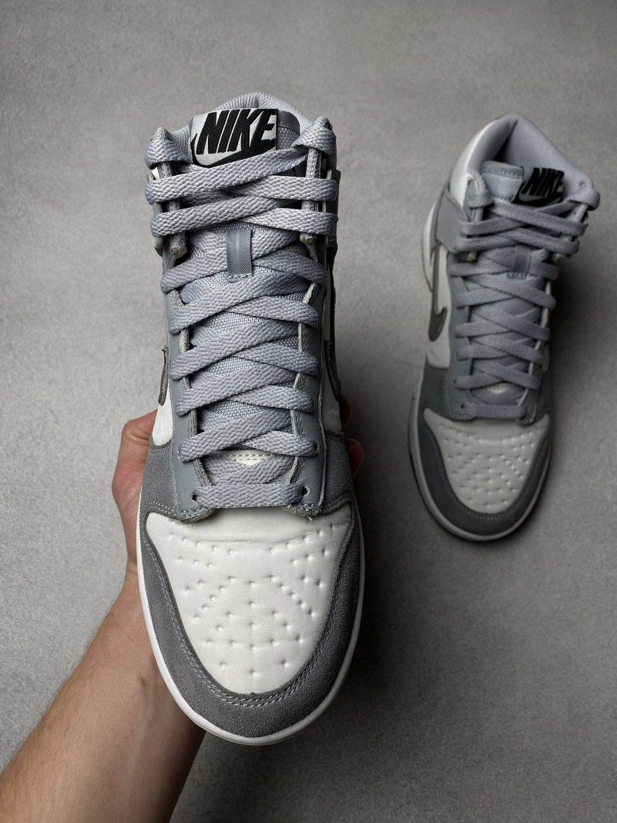 Nike 🔥RARE🔥 1 OF 1 Nike Dunk ID Low sneakers grey / white US8 Size US 8 / EU 41 - 6 Thumbnail