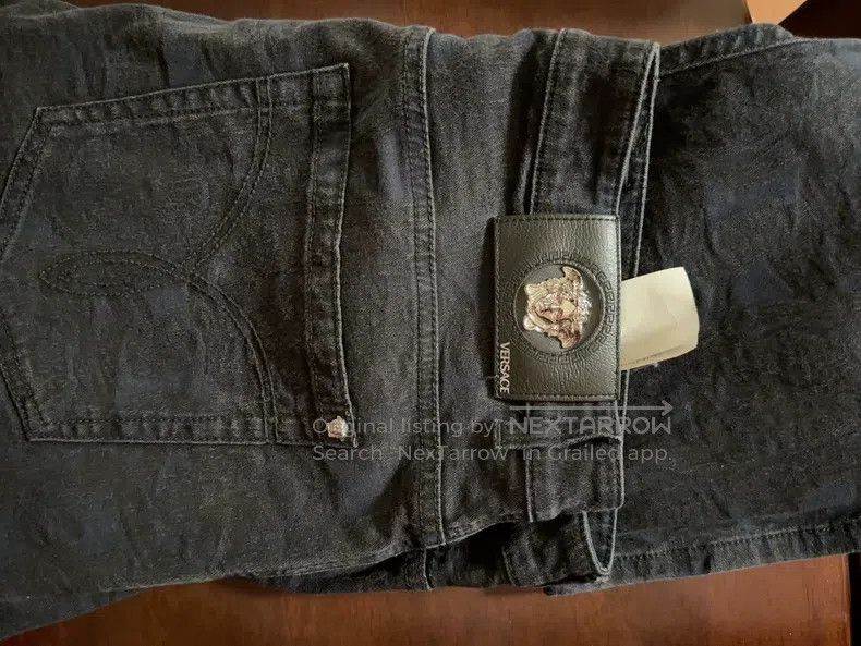 Versace Versace Dark flower jeans Size US 31 - 1 Thumbnail