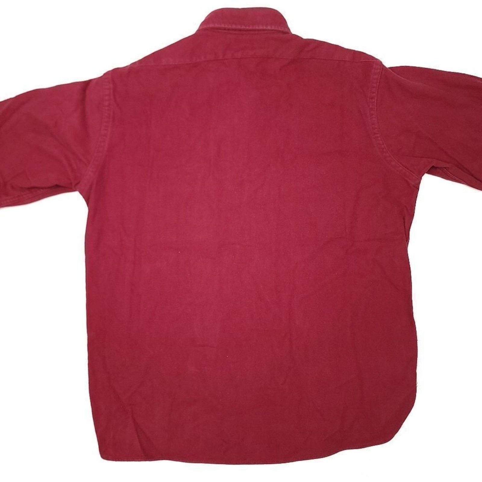 L.L. Bean Vintage LL Chamois Flannel Shirt Mens XL Red USA Outdoors Size US XL / EU 56 / 4 - 7 Thumbnail