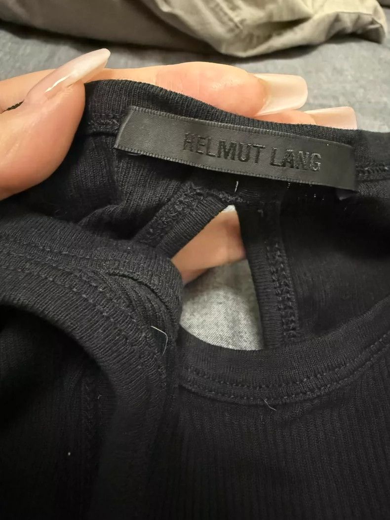 HELMUT LANG Cut-out design T-shirt