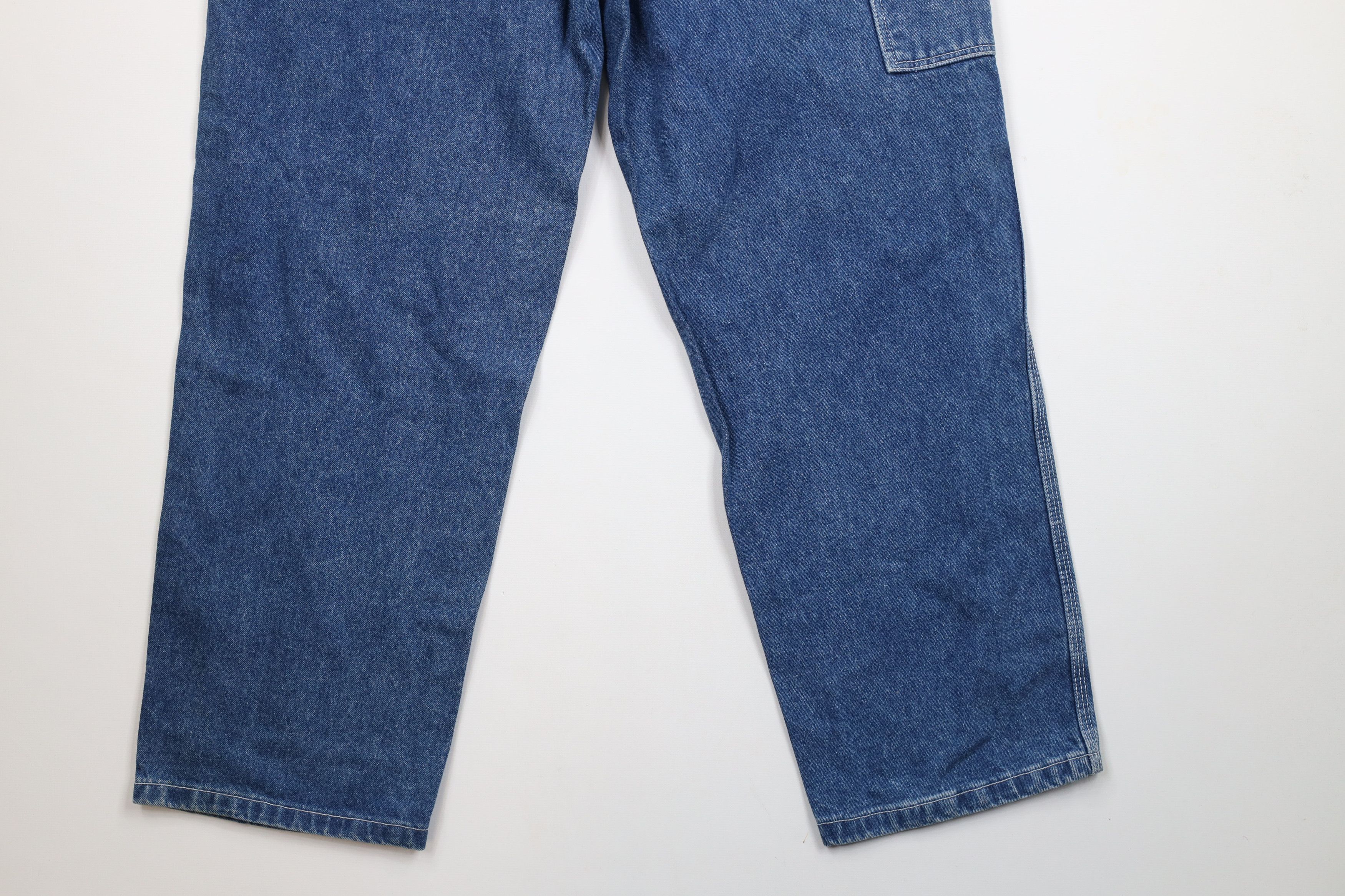 Vintage Deadstock Vintage 90s Streetwear Fit Wide Leg Dungaree Jeans Size US 34 / EU 50 - 11 Thumbnail