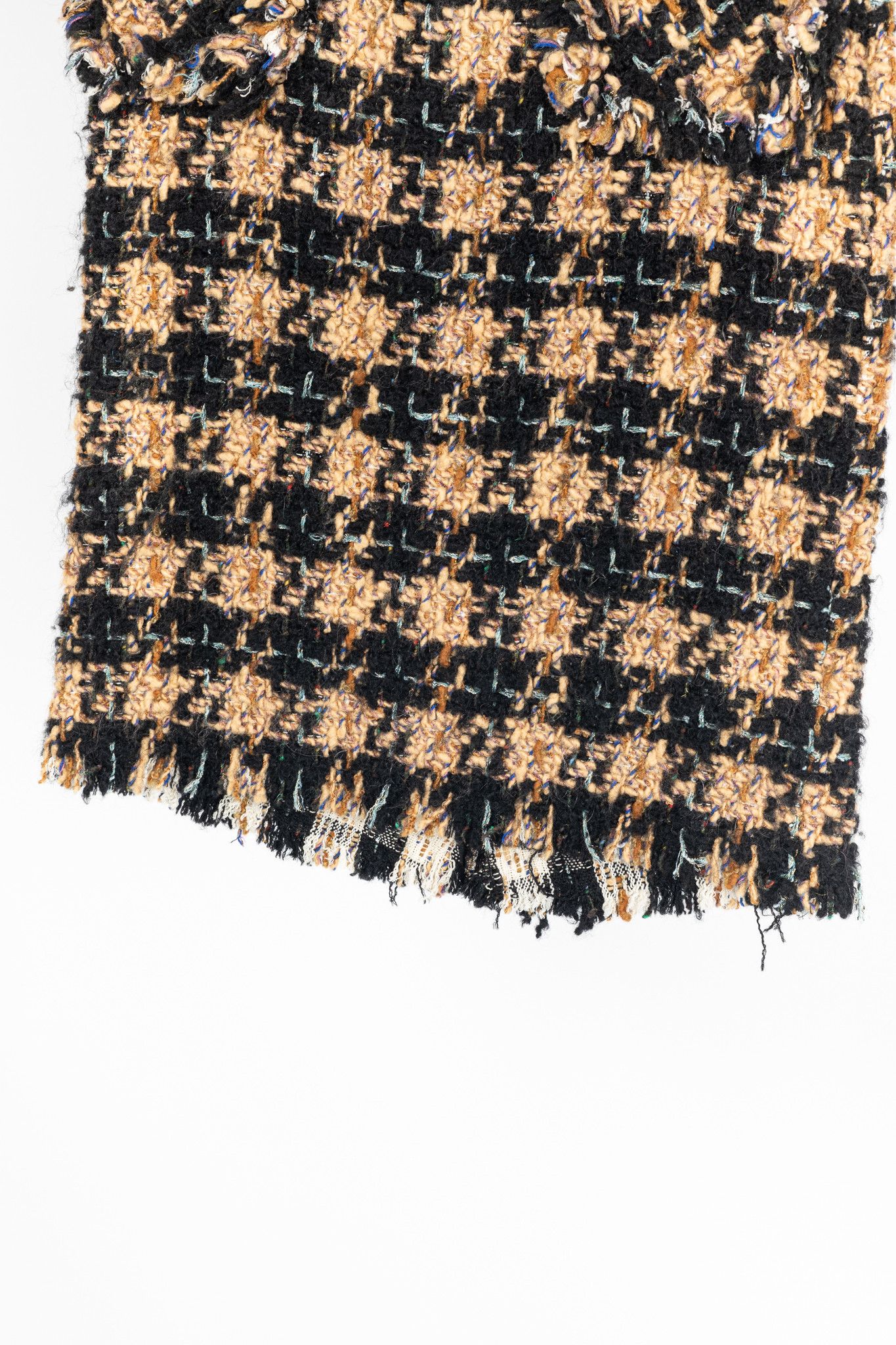 Junya Watanabe Junya Watanabe Comme des Garcons Check-Tweed Pencil Skirt Size 30" / US 8 / IT 44 - 6 Thumbnail