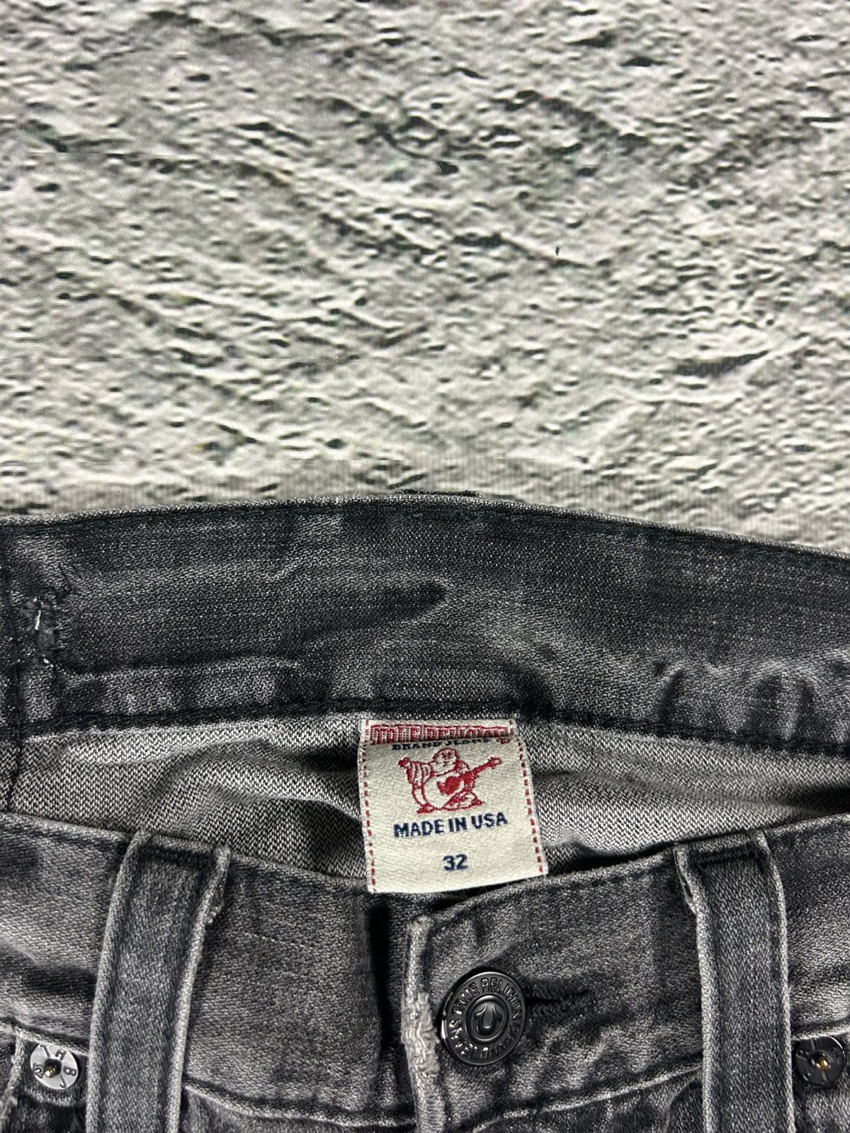 True Religion True Religion jeans grey black thick stitching Bobby Size US 32 / EU 48 - 14 Thumbnail