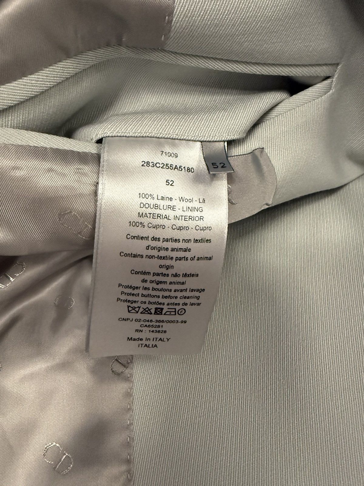 Dior Dior baby blue blazer jacket 52 Size 52S - 6 Thumbnail