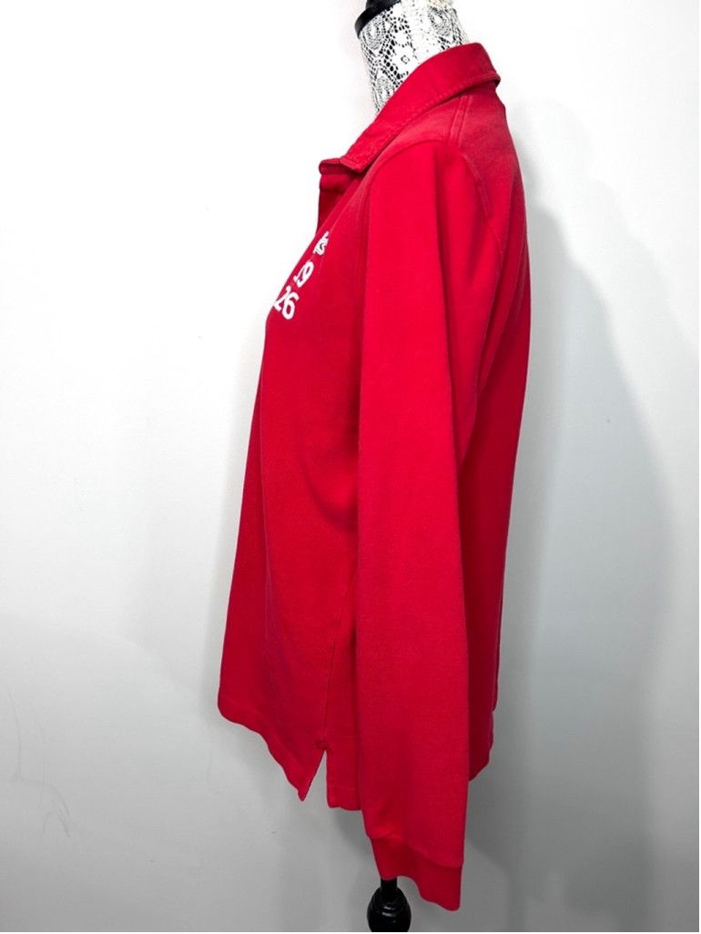 Lacoste Men's Lacoste Red Long Sleeve Polo Shirt Size L Size US L / EU 52-54 / 3 - 5 Thumbnail