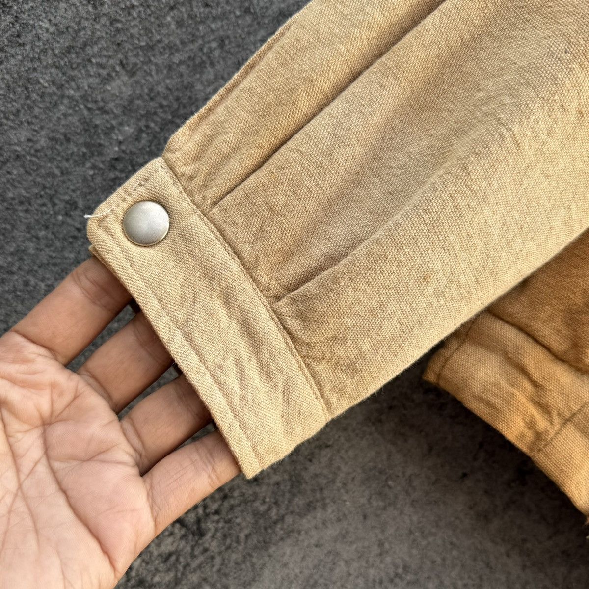 Vintage Vintage Faded Workwear Jacket Brown Distressed Canvas Style Size US M / EU 48-50 / 2 - 14 Thumbnail