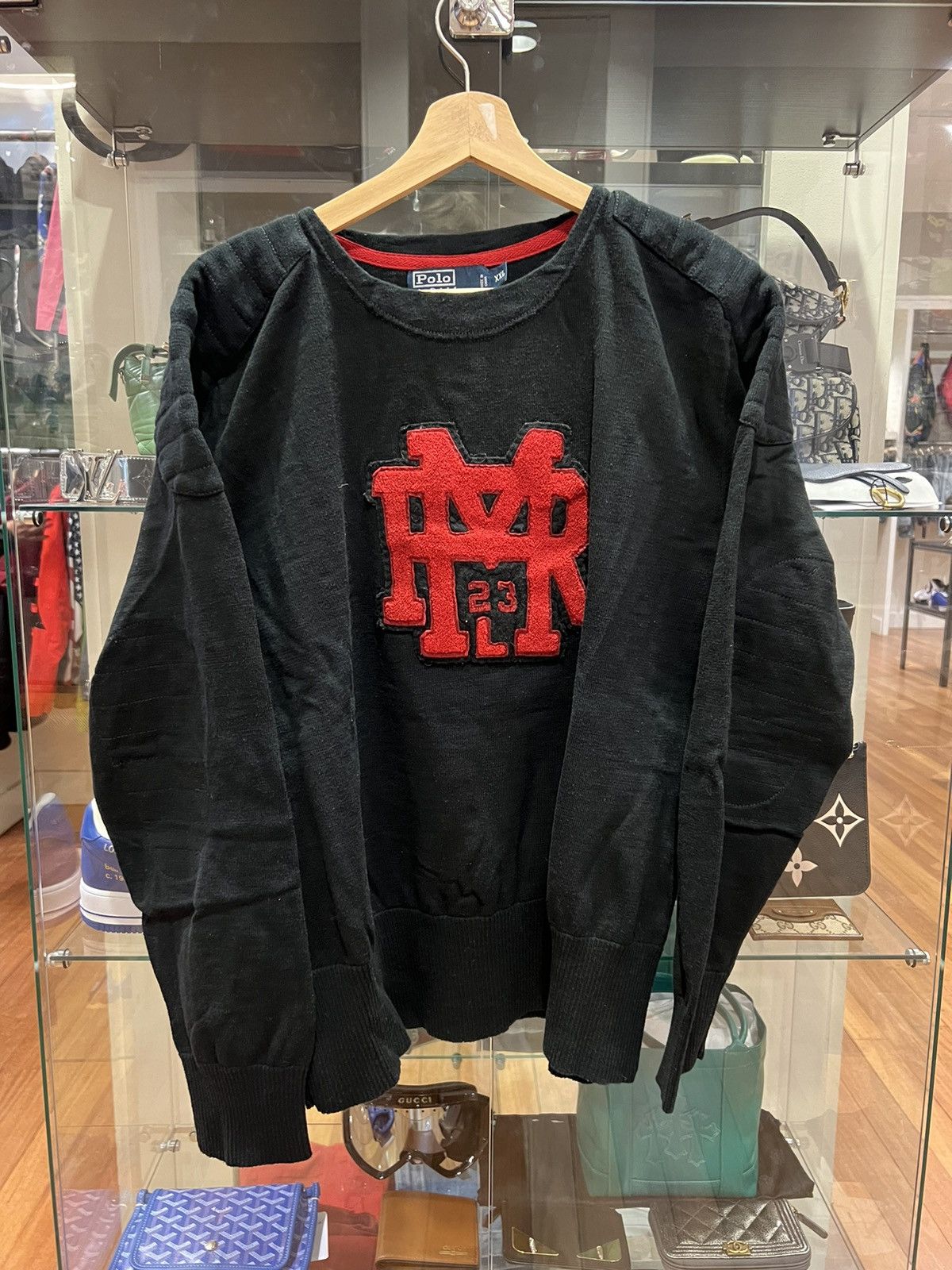 Polo Ralph Lauren Polo Ralph lauren vintage jumper long sleeve black red Size US XXL / EU 58 / 5 - 1 Thumbnail