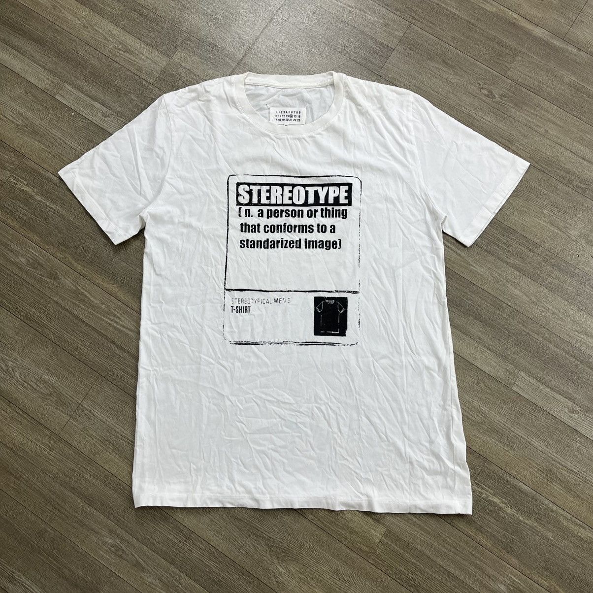 Maison Margiela Luxury Maison Martin Margiela Paris Stereotype White Tee Size US M / EU 48-50 / 2 - 1 Thumbnail