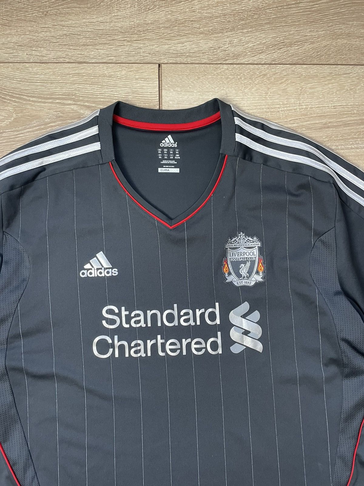 Adidas Liverpool Adidas 2011/2012 Football Away Soccer Jersey shirt Size US XXL / EU 58 / 5 - 3 Thumbnail