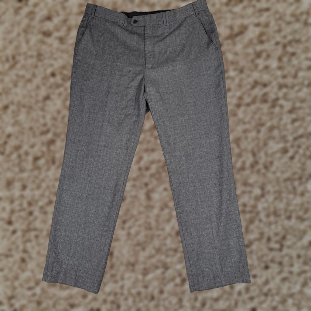 Ralph Lauren Lauren Ralph Lauren Pants Mens 38x32 Gray Wool Blend Dress Flat Front Slacks Size US 38 / EU 54 - 1 Thumbnail