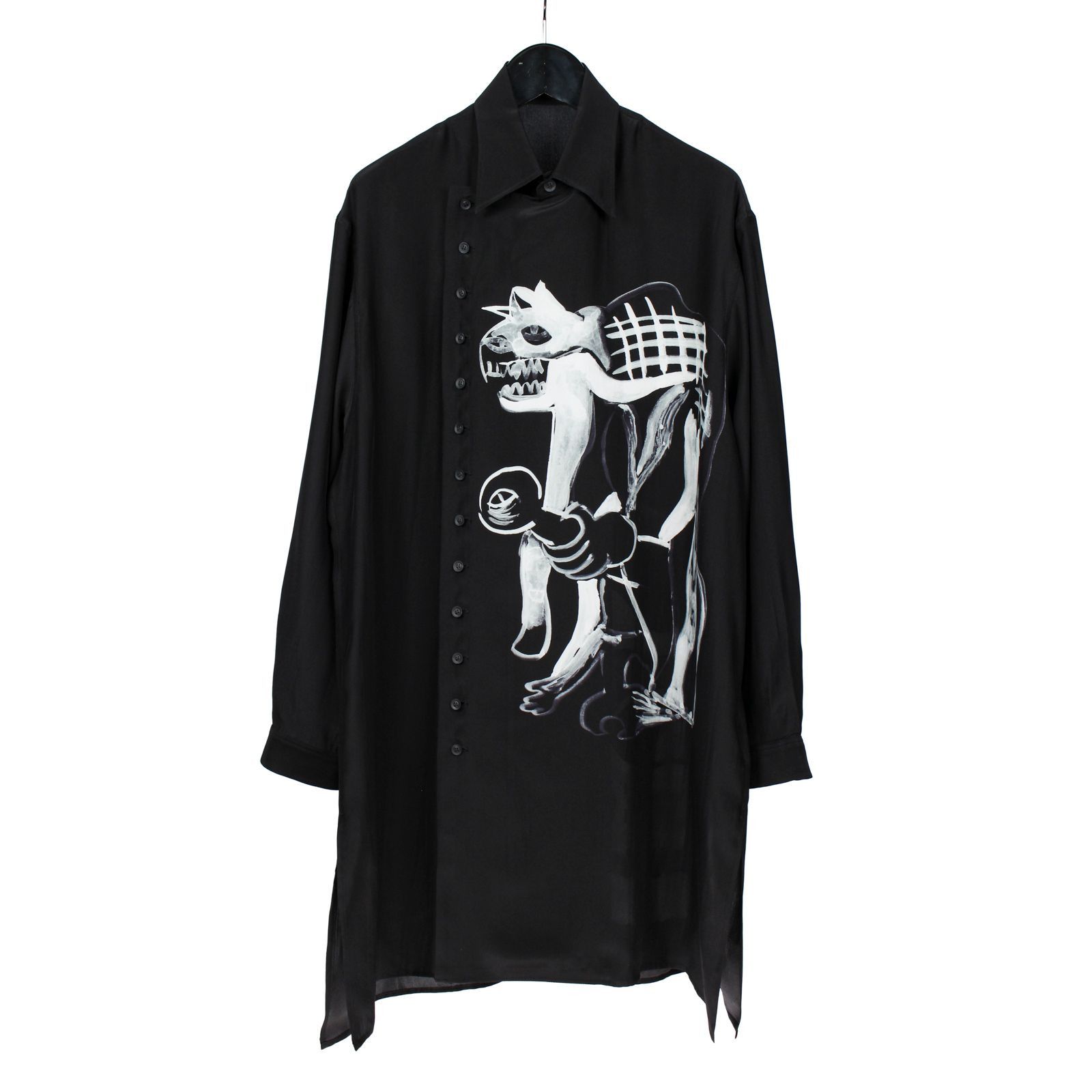 Yohji Yamamoto POUR HOMME 21aw 朝倉墨 painted graphic shirts HX-B59-833 Size US M / EU 48-50 / 2 - 1 Thumbnail