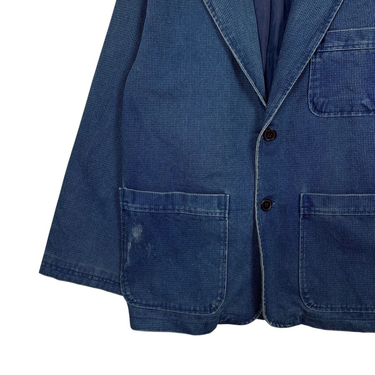 Vintage 90's F.CONCEPT Blue Indigo Blazer Casual Jacket #2741-C123 Size US M / EU 48-50 / 2 - 5 Thumbnail