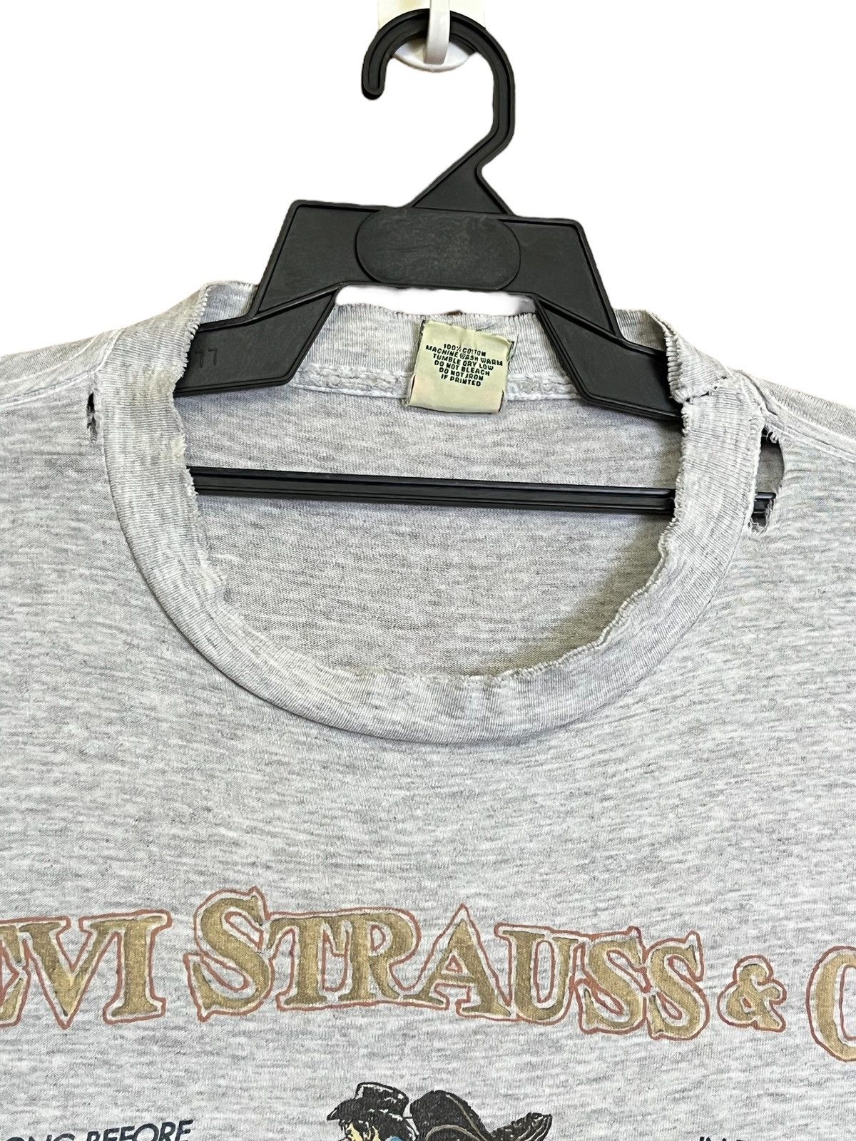 Levi's Vintage Clothing RIP🔥VINTAGE 80s LEVI STRAUSS SADDLE MAN 1987 TEE SHIRT Size US XL / EU 56 / 4 - 5 Thumbnail